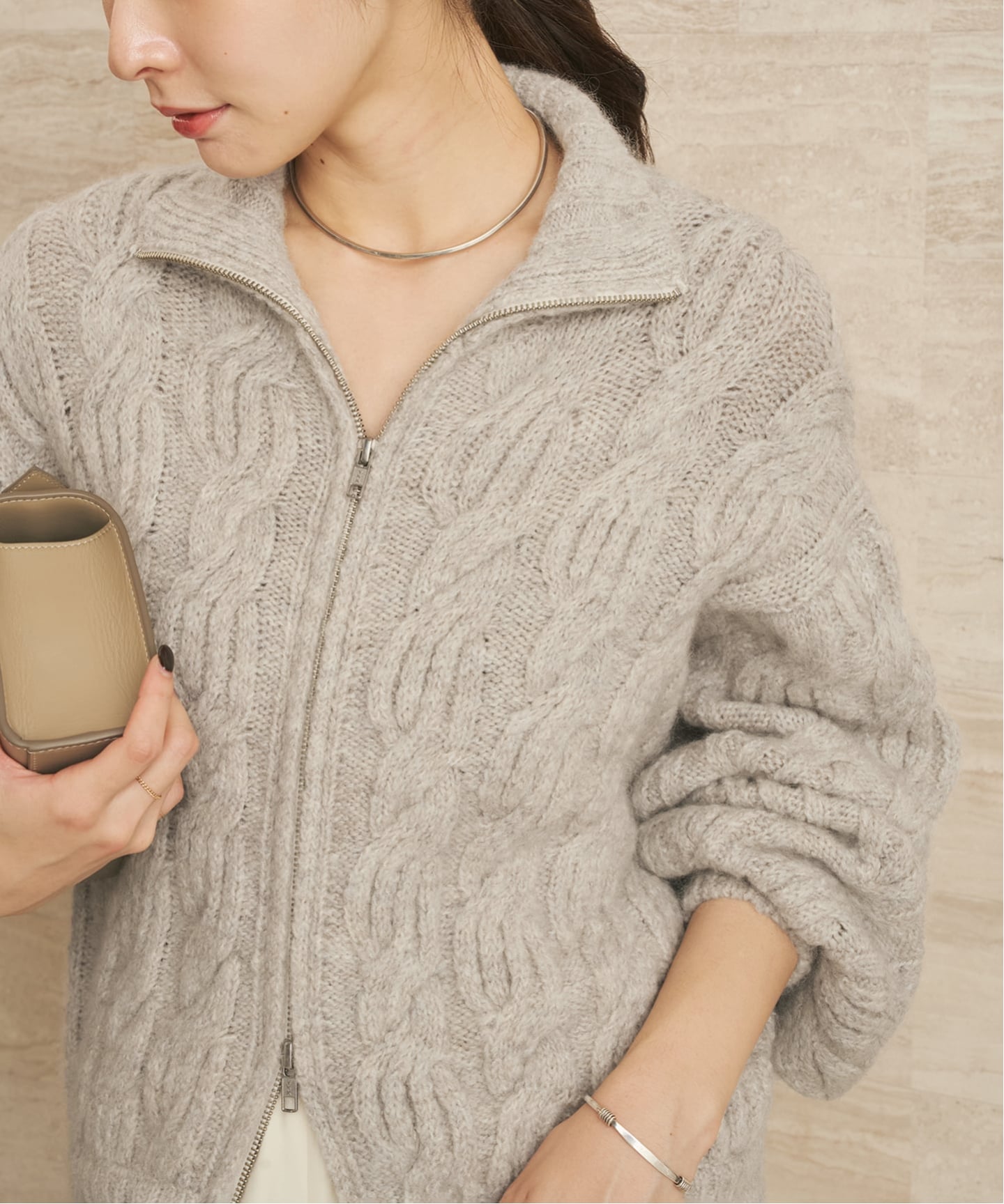 les Tendre alan zip UP ニット（ニット／セーター）｜Plage