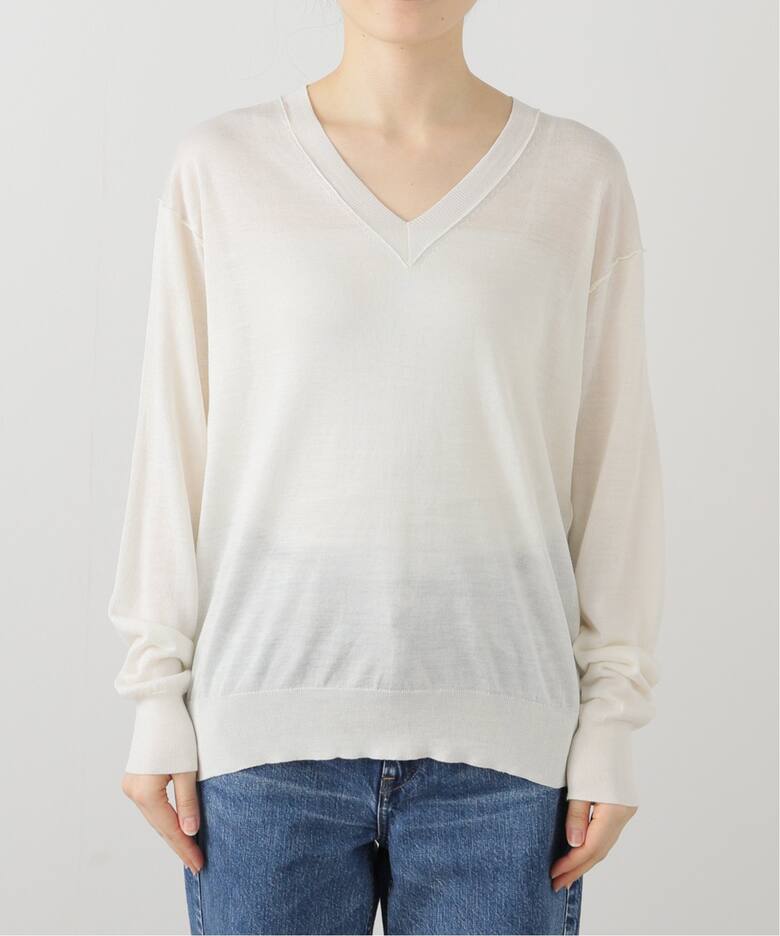 SILK RAMIE Vネック ニット（ニット／セーター）｜Plage（プラージュ  