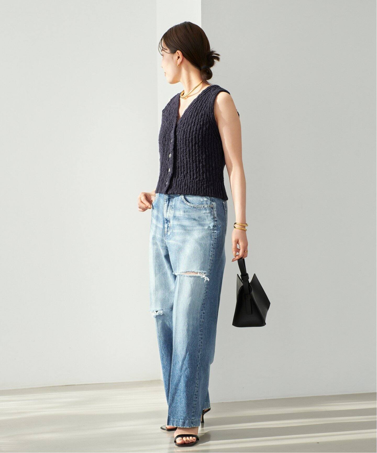 COTTON SLUB KNIT ベスト（ベスト）｜Plage（プラージュ）の通販