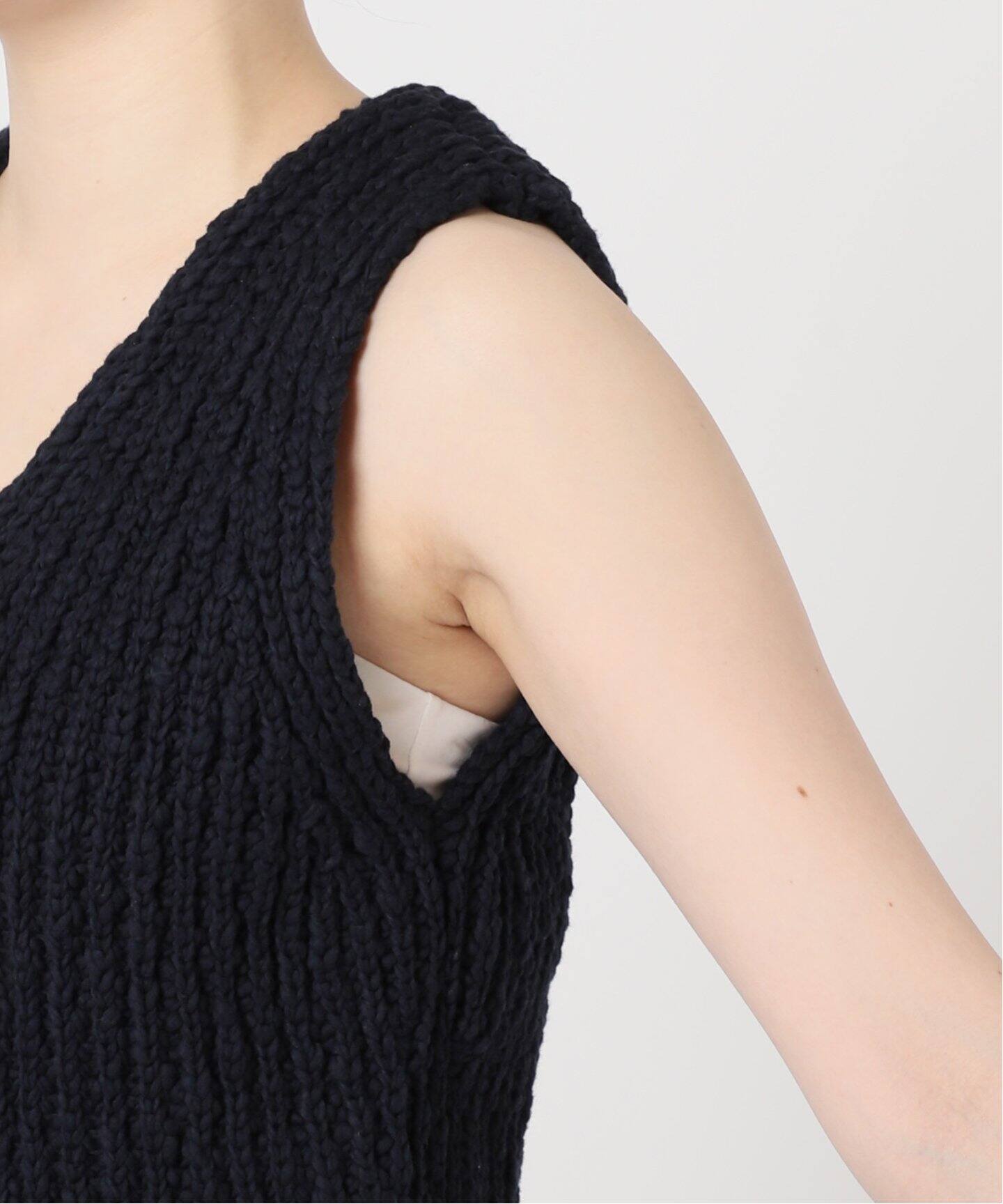 Plage プラージュ◆新品 COTTON SLUB KNIT ニットベスト COTTON SLUB KNIT ベスト（ベスト）｜Plage（プラージュ）の通販