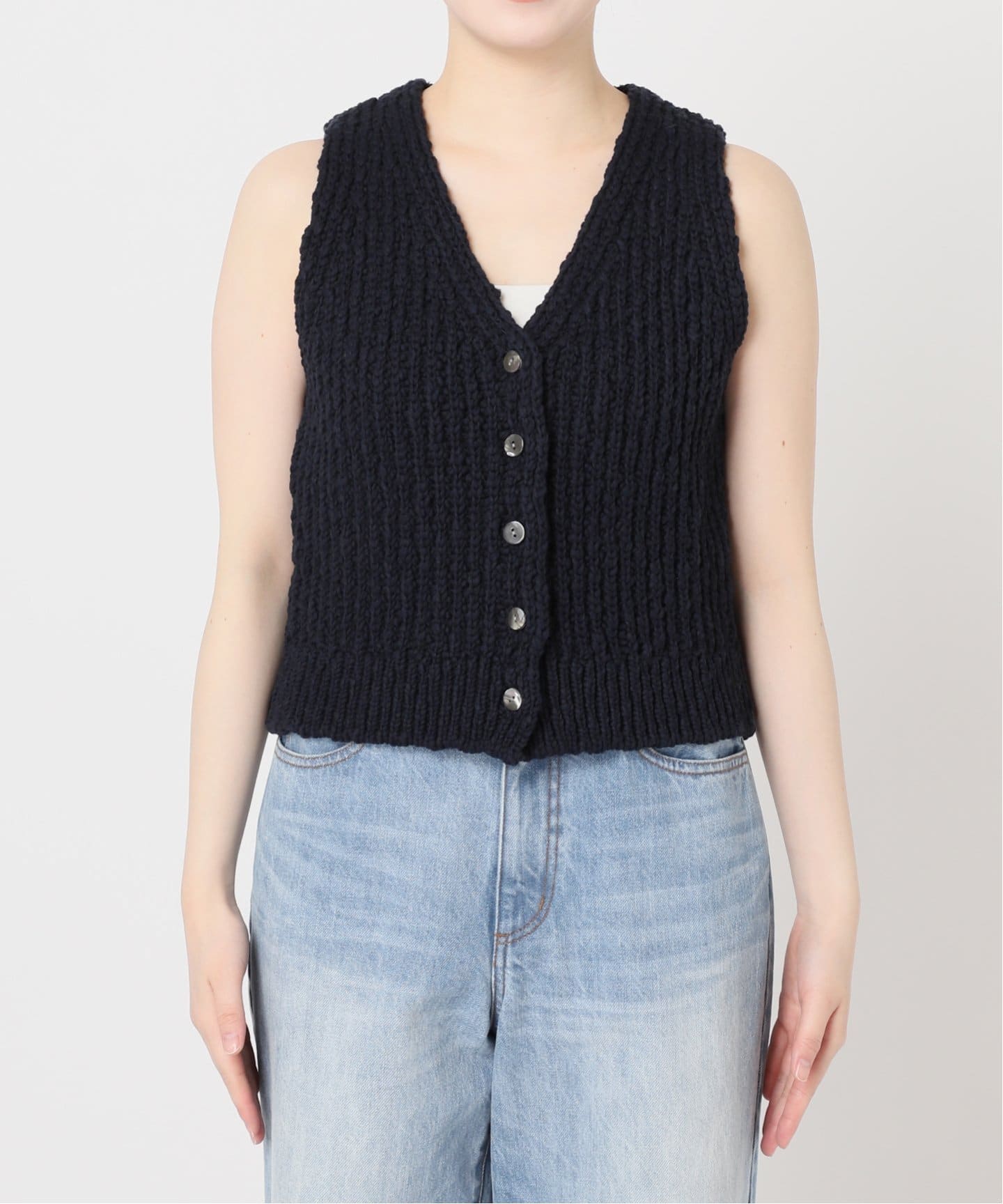 Plage プラージュ◆新品 COTTON SLUB KNIT ニットベスト COTTON SLUB KNIT ベスト（ベスト）｜Plage（プラージュ）の通販