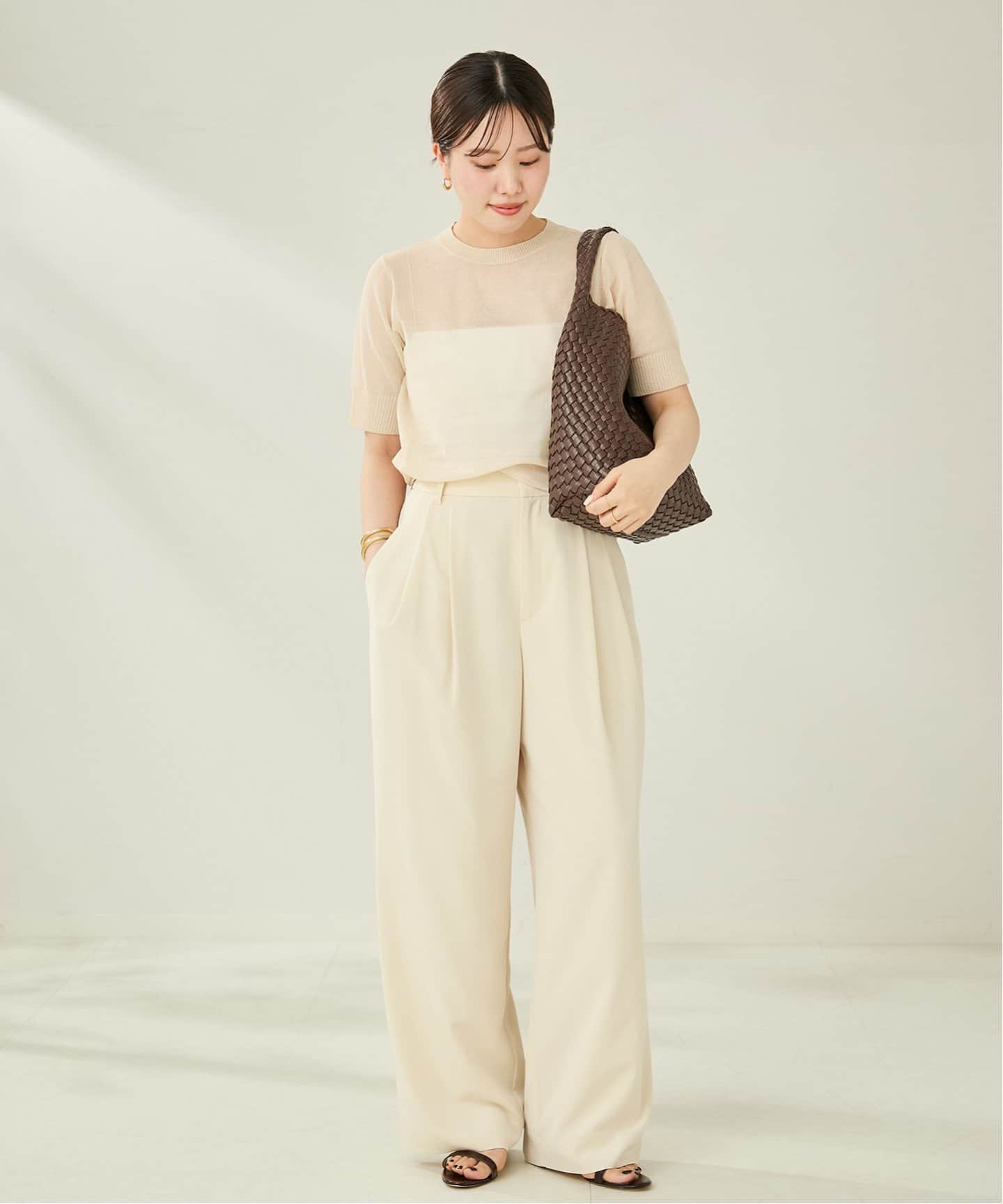 plageプラージュ＊SHEER C/Nニット＊新品未使用 SHEER C/N ニット（ニット／セーター）｜Plage（プラージュ）の