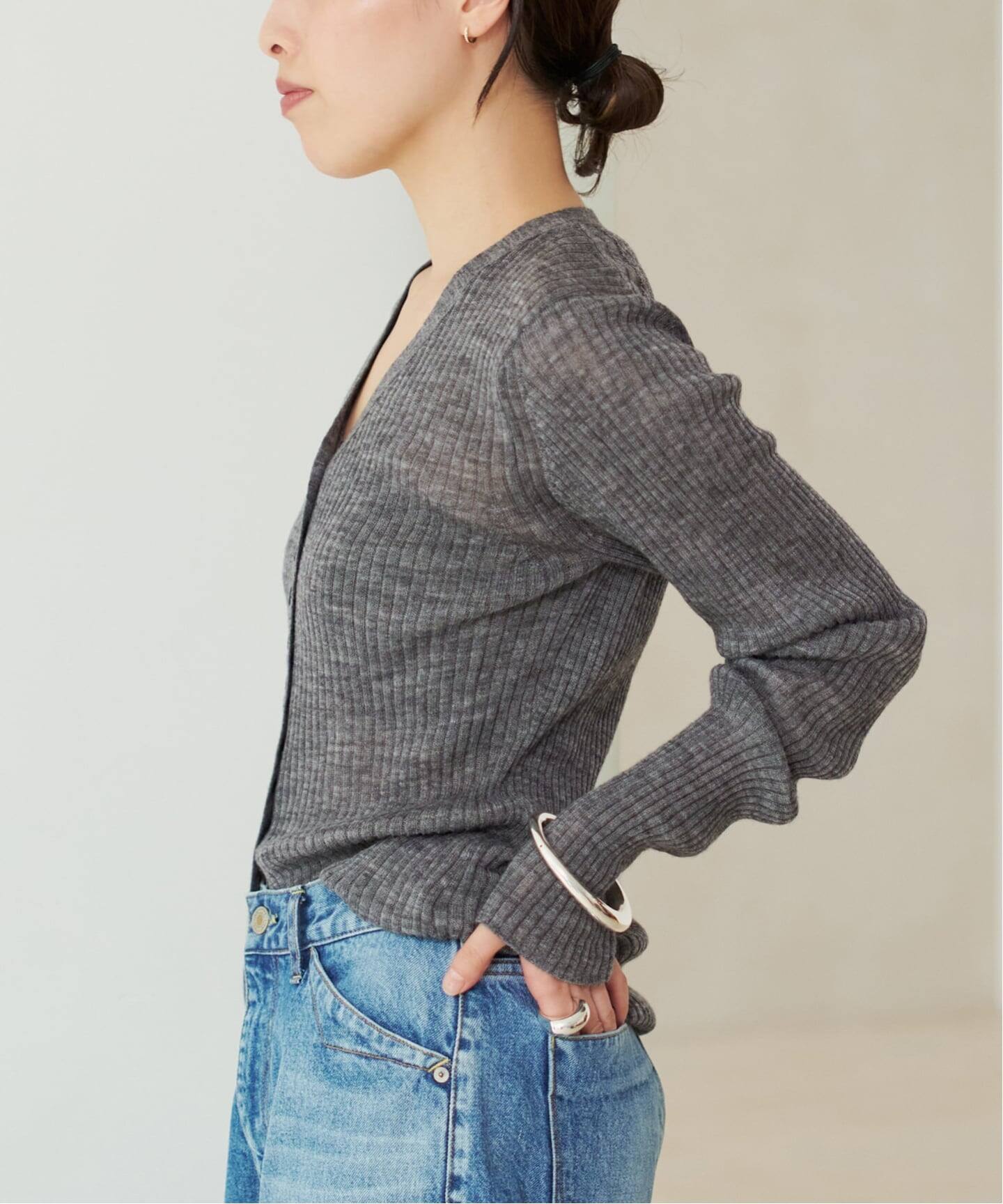 RIB BUTTON カーディガン（カーディガン）｜Plage（プラージュ