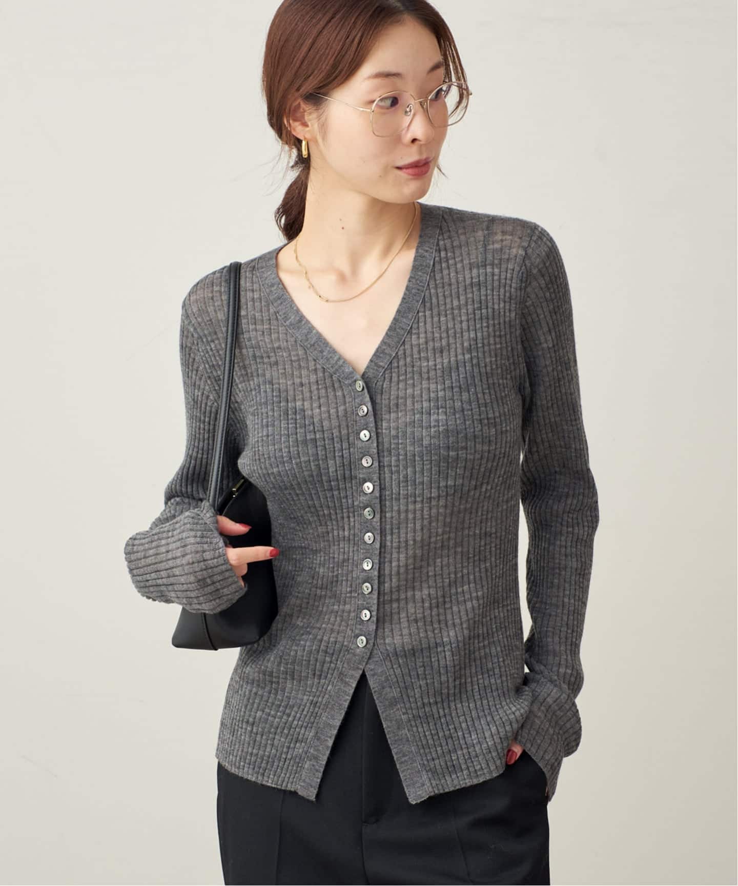 専用　未使用　プラージュ カーディガン 吉祥寺店・買取入荷】24SS今季 Plage Tape Yarn Cropped