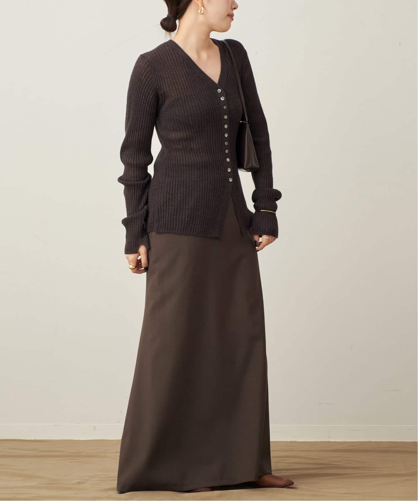 値下げ可　RIB BUTTON カーディガン　Plage プラージュ　新品 RIB BUTTON カーディガン（カーディガン）｜Plage（プラージュ