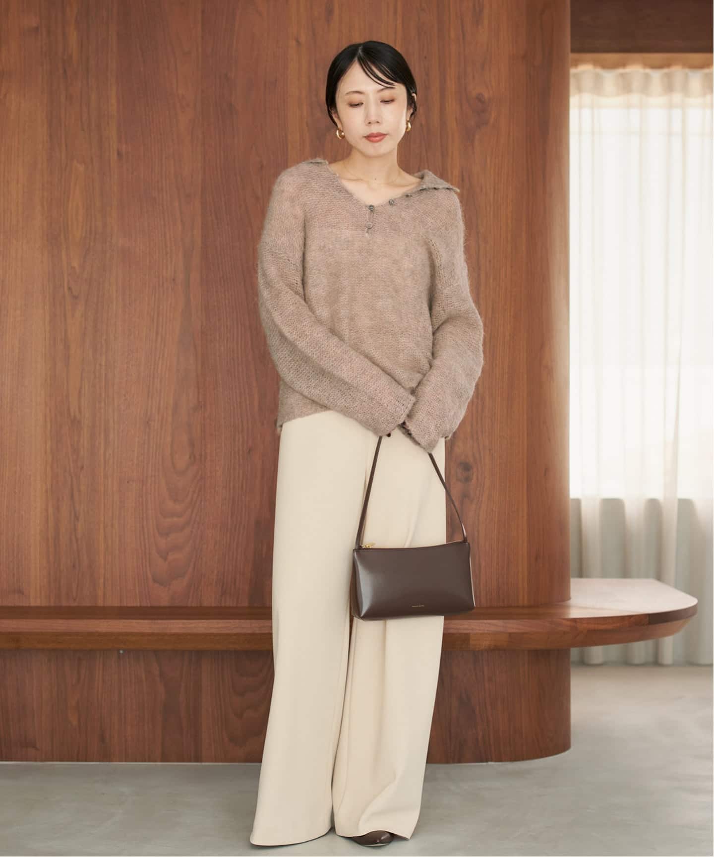 Plage - 最終値下げ！Plage プラージュ ブラウン ハイネック ニット ウールカシミヤ ct20121h.jpg