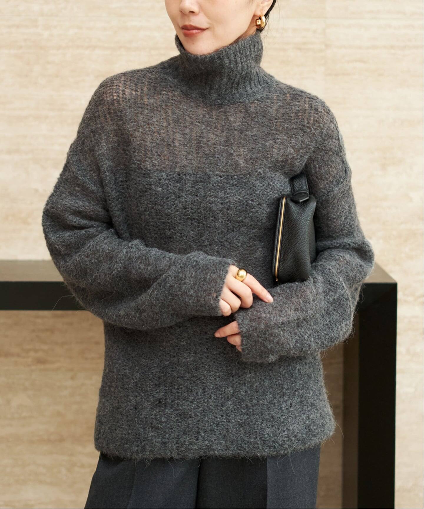 Plage ALPACA MIX BOTTON ニット 追加》ALPACA MIX BUTTON ニット 2（ニット／セーター）｜Plage