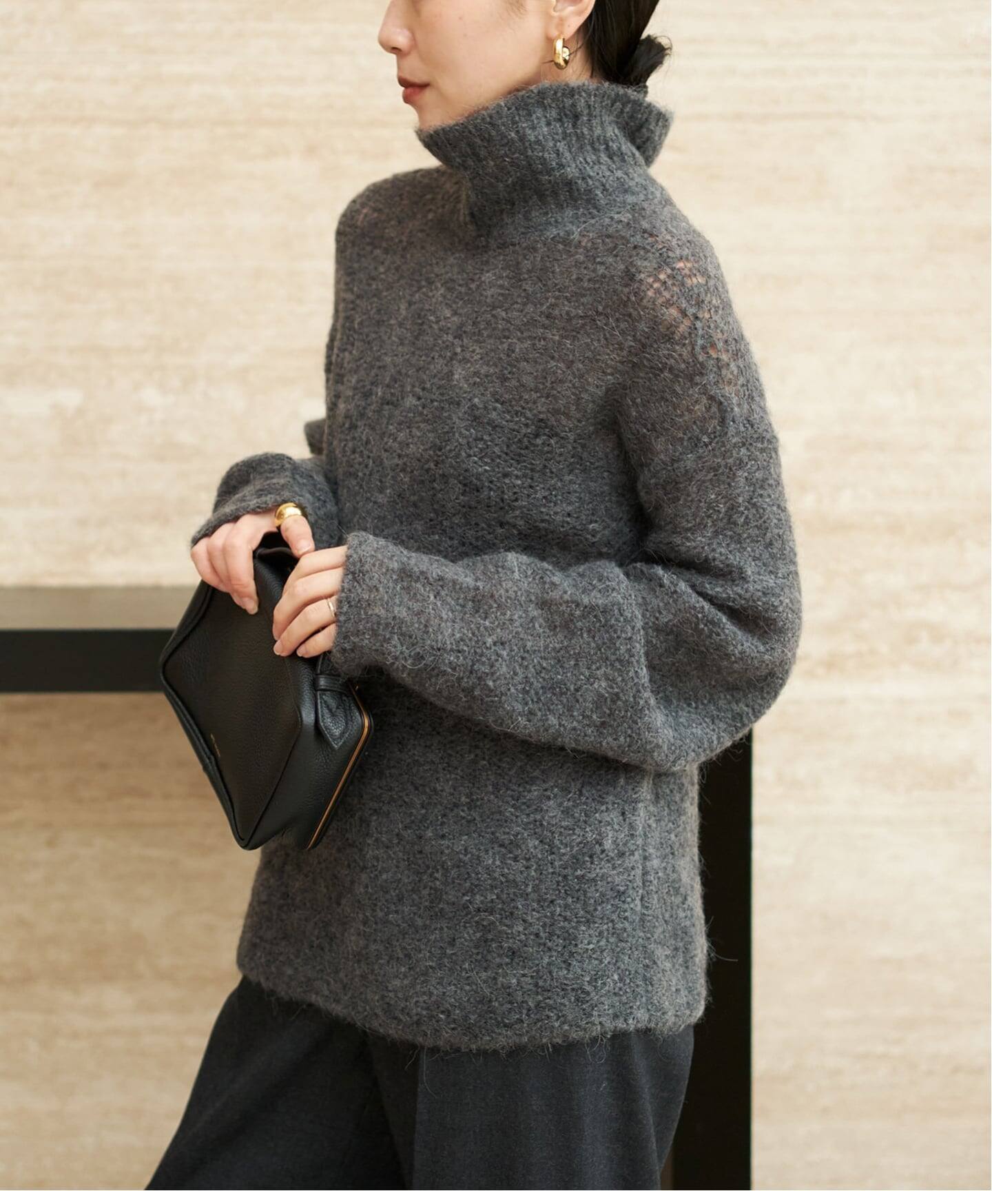 追加》ALPACA MIX BUTTON ニット 2（ニット／セーター）｜Plage