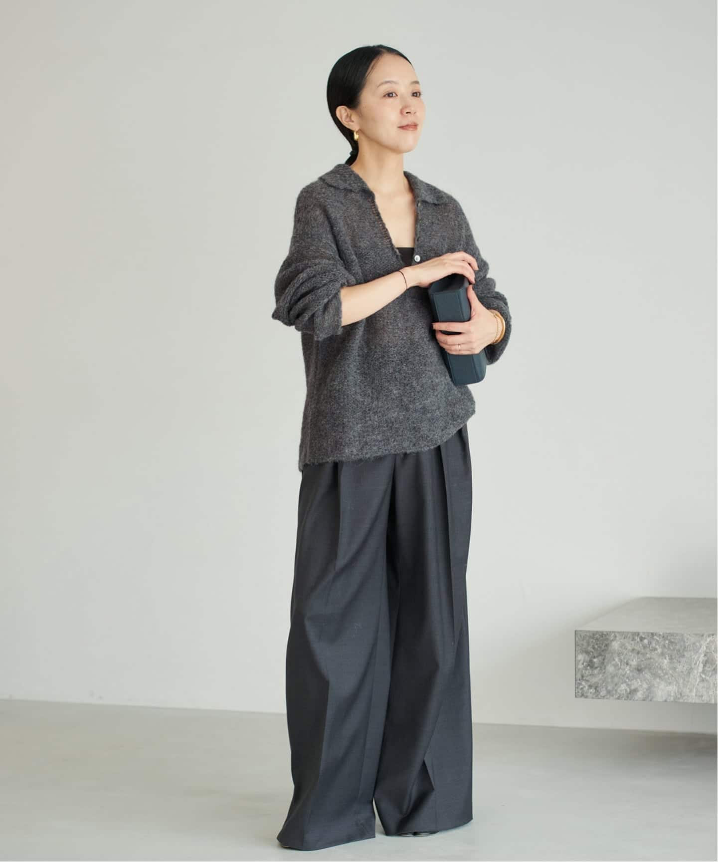 追加》ALPACA MIX BUTTON ニット 2（ニット／セーター）｜Plage