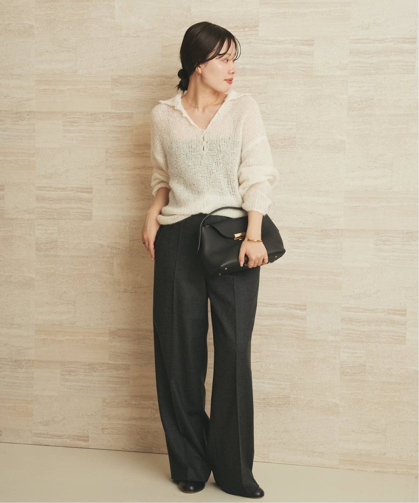 追加》ALPACA MIX BUTTON ニット 2（ニット／セーター）｜Plage