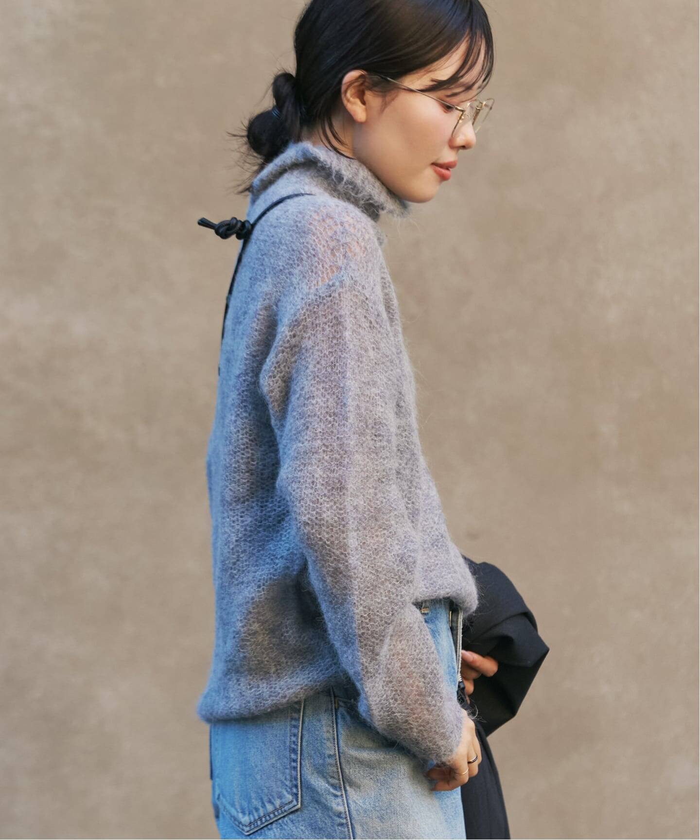 追加》ALPACA MIX BUTTON ニット 3（ニット／セーター）｜Plage