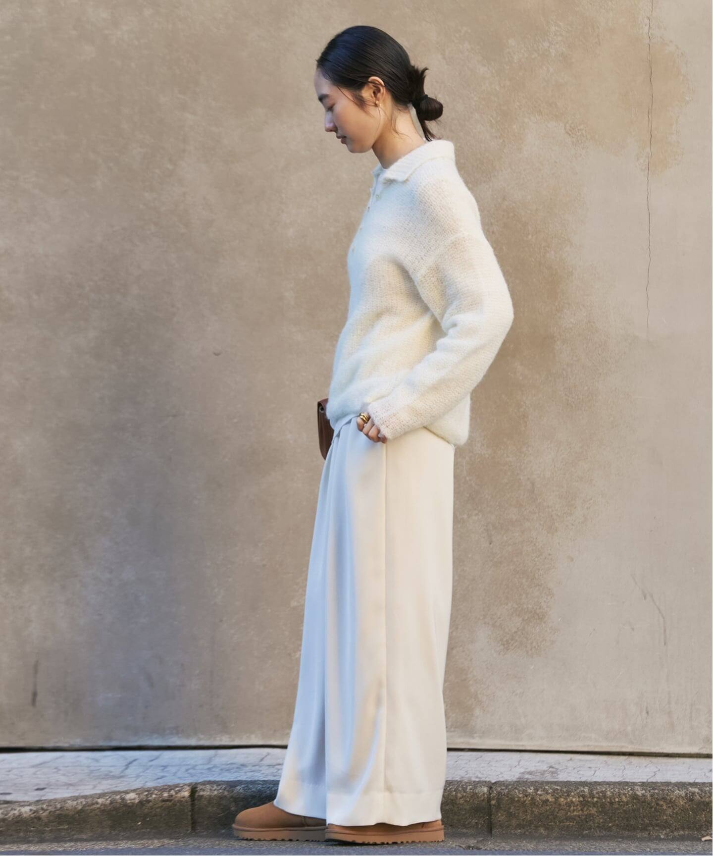 追加予約》ALPACA MIX BUTTON ニット 3（ニット／セーター）｜Plage