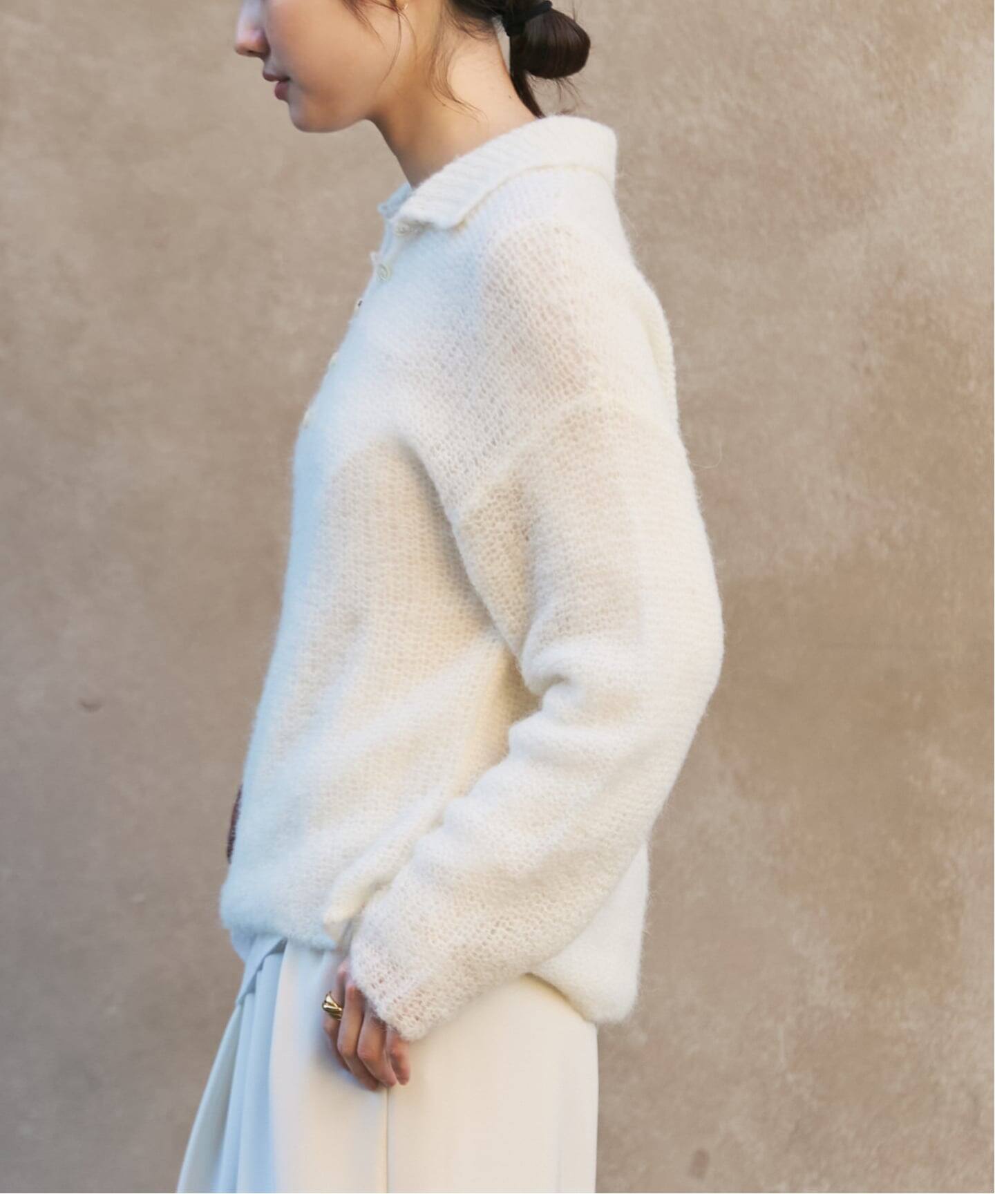 追加予約》ALPACA MIX BUTTON ニット 3（ニット／セーター）｜Plage