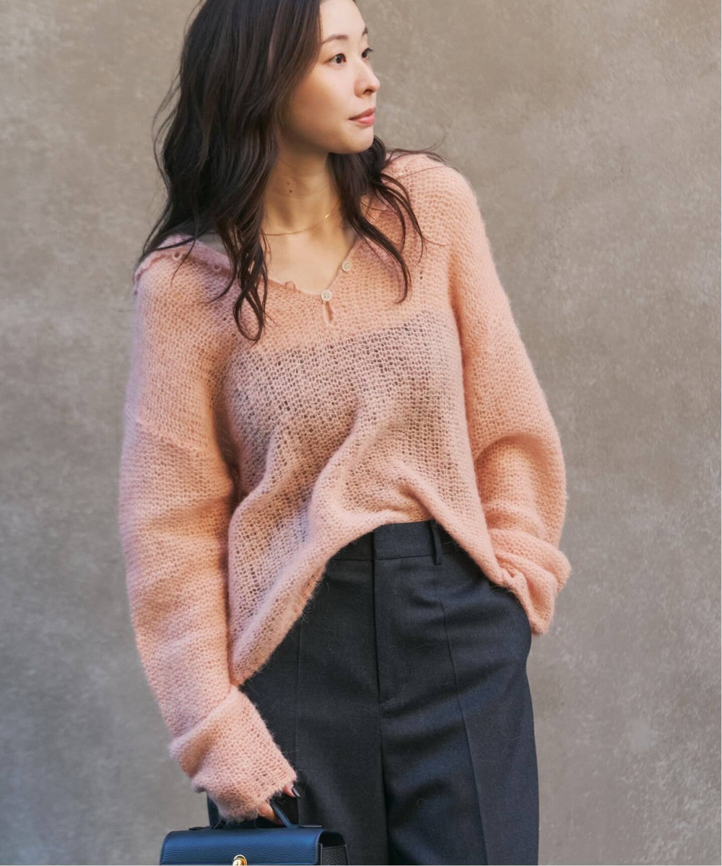 追加予約》ALPACA MIX BUTTON ニット 3（ニット／セーター）｜Plage