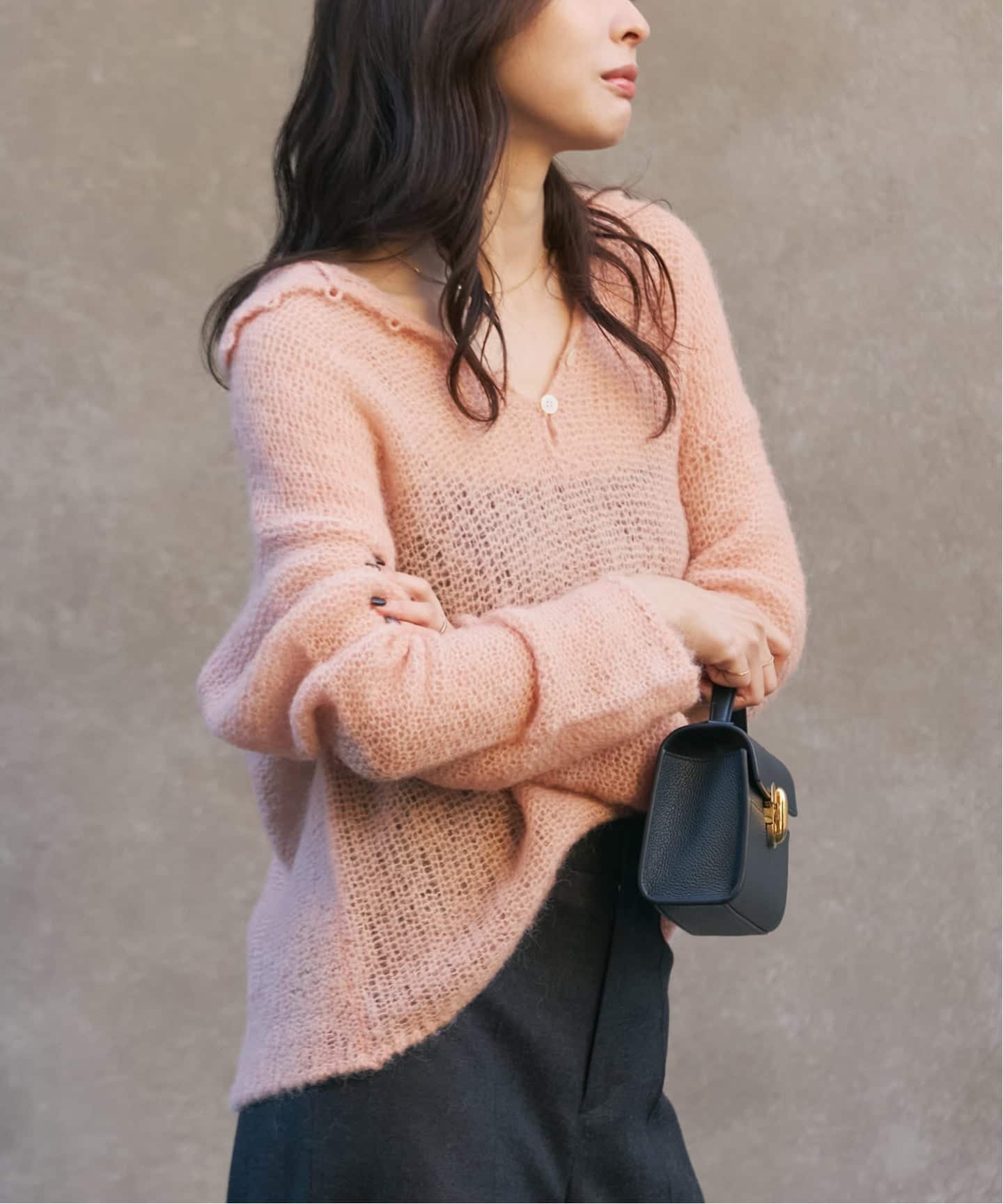 追加予約》ALPACA MIX BUTTON ニット 3（ニット／セーター）｜Plage