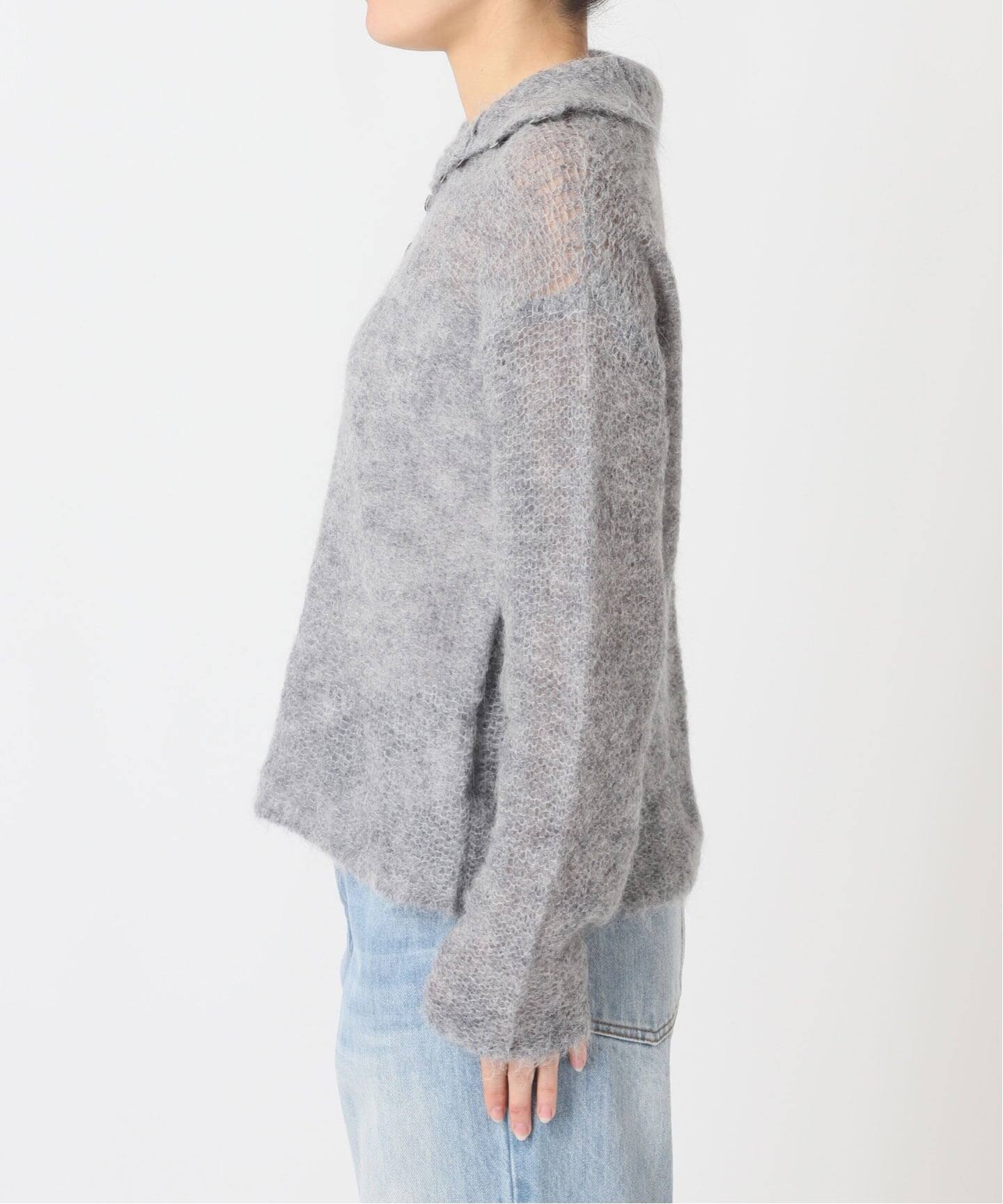 追加予約》ALPACA MIX BUTTON ニット 3（ニット／セーター）｜Plage