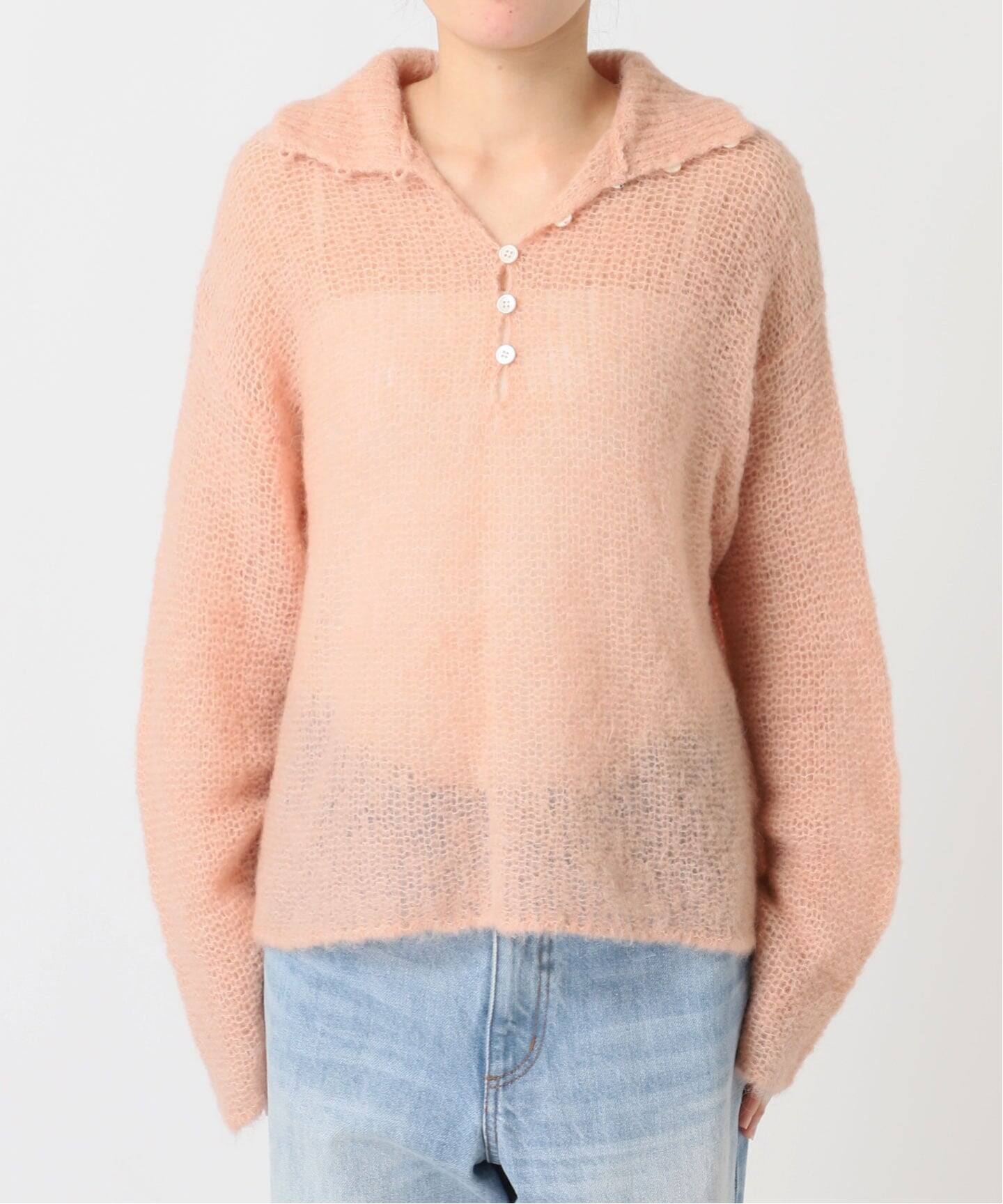 追加》ALPACA MIX BUTTON ニット 3（ニット／セーター）｜Plage