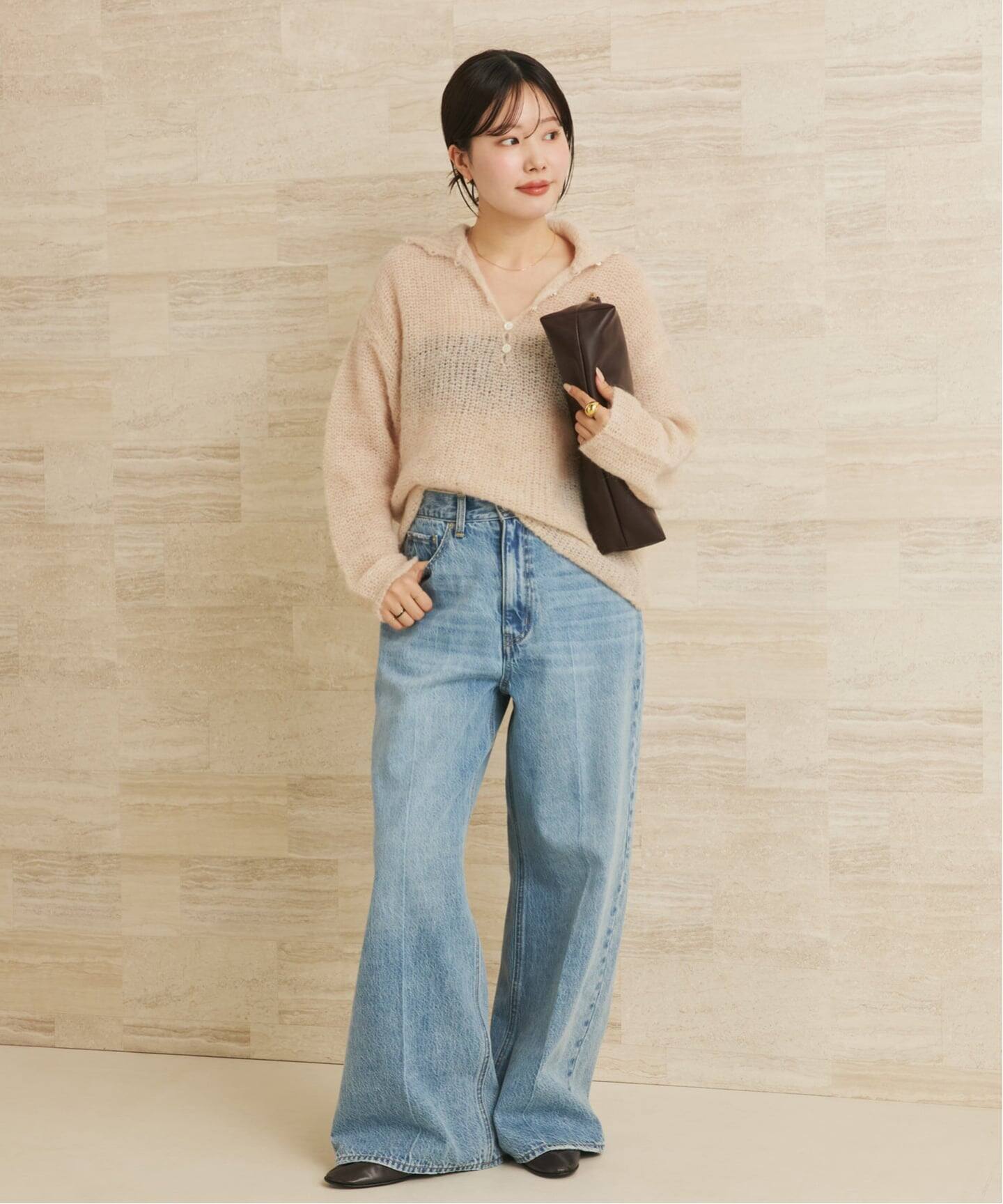 追加予約》ALPACA MIX BUTTON ニット 4（ニット／セーター）｜Plage