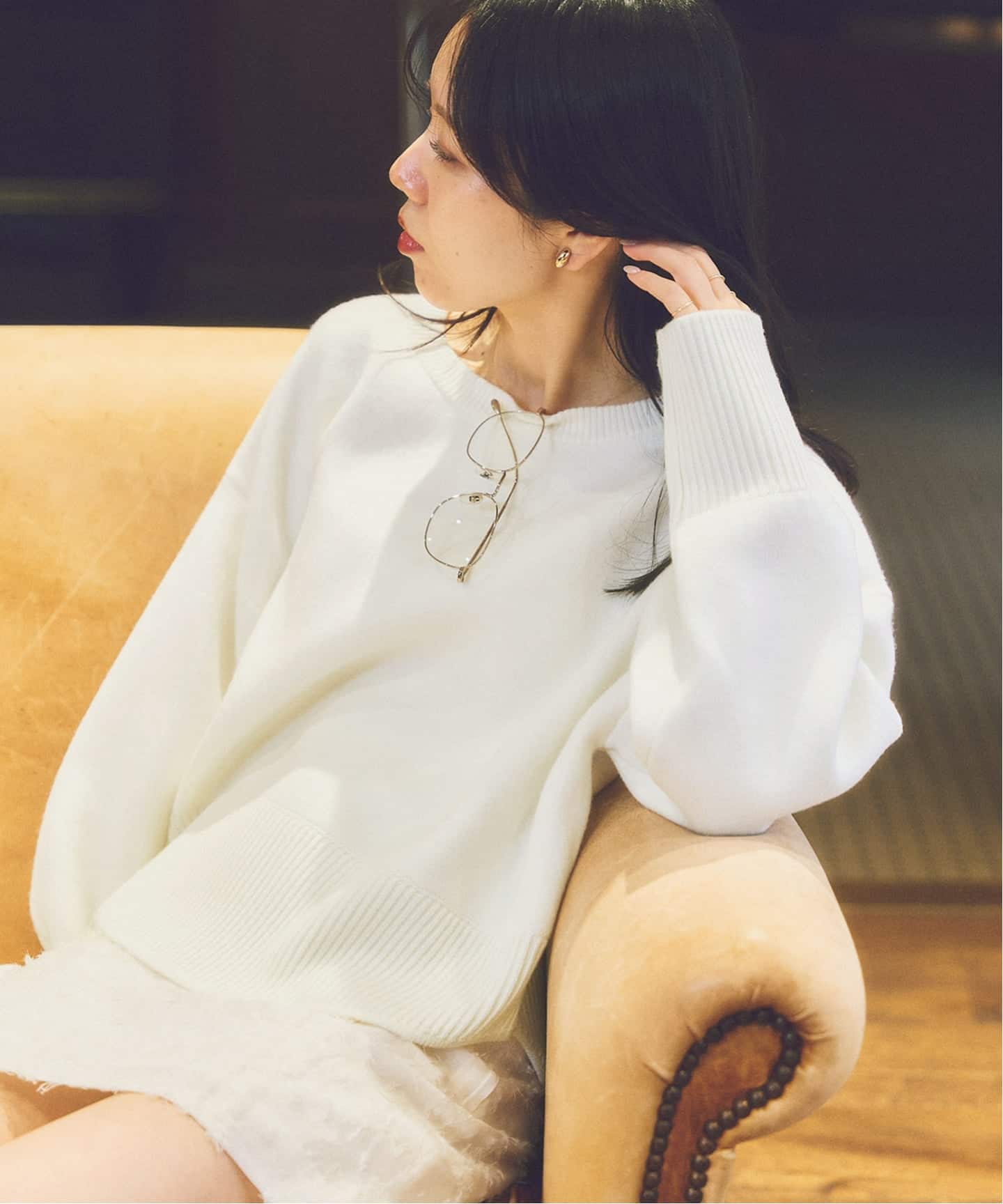 Plage viola short ニット ホワイト MY CLOSET 新品 viola short ニット（ニット／セーター）｜Plage（プラージュ）の通販