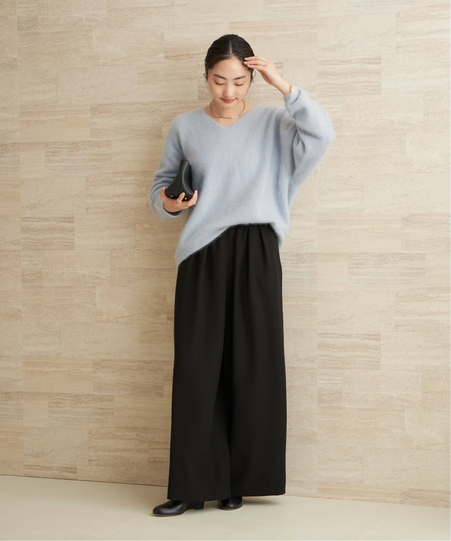 美品✨Plage 24AW Fur V Nuance プルオーバー 黒 美品✨Plage 24AW Fur V Nuance プルオーバー 黒 プラージュ Plage Fur