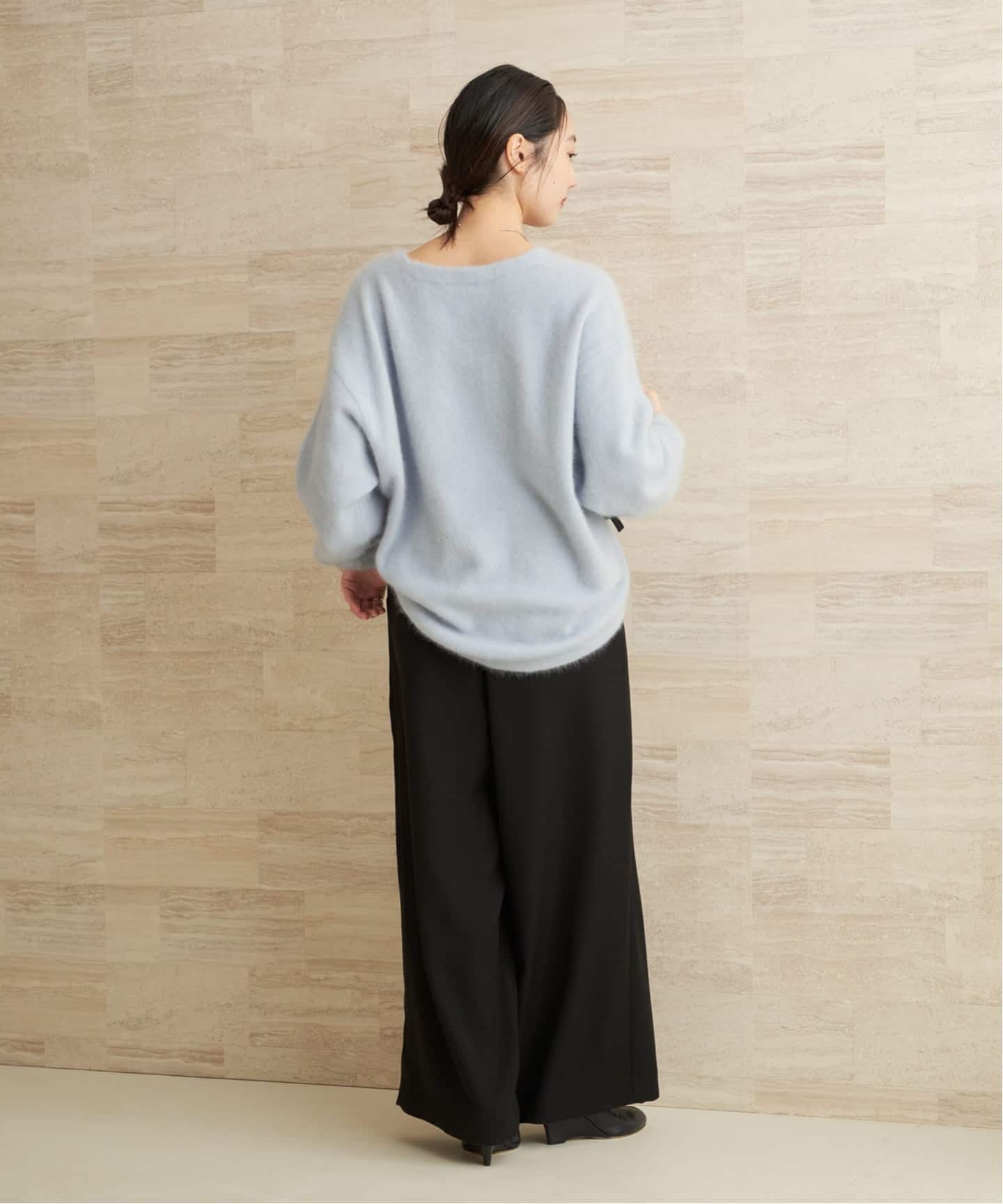 Light Fur V nuance プルオーバー（ニット／セーター）｜Plage