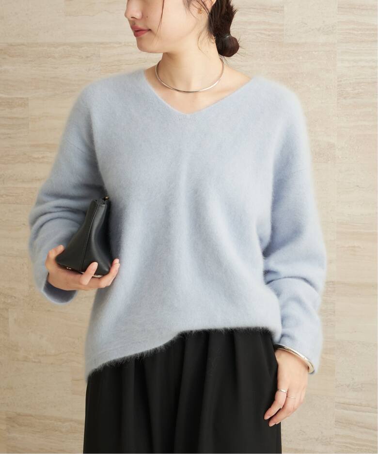 Light Fur V nuance プルオーバー（ニット／セーター）｜Plage  