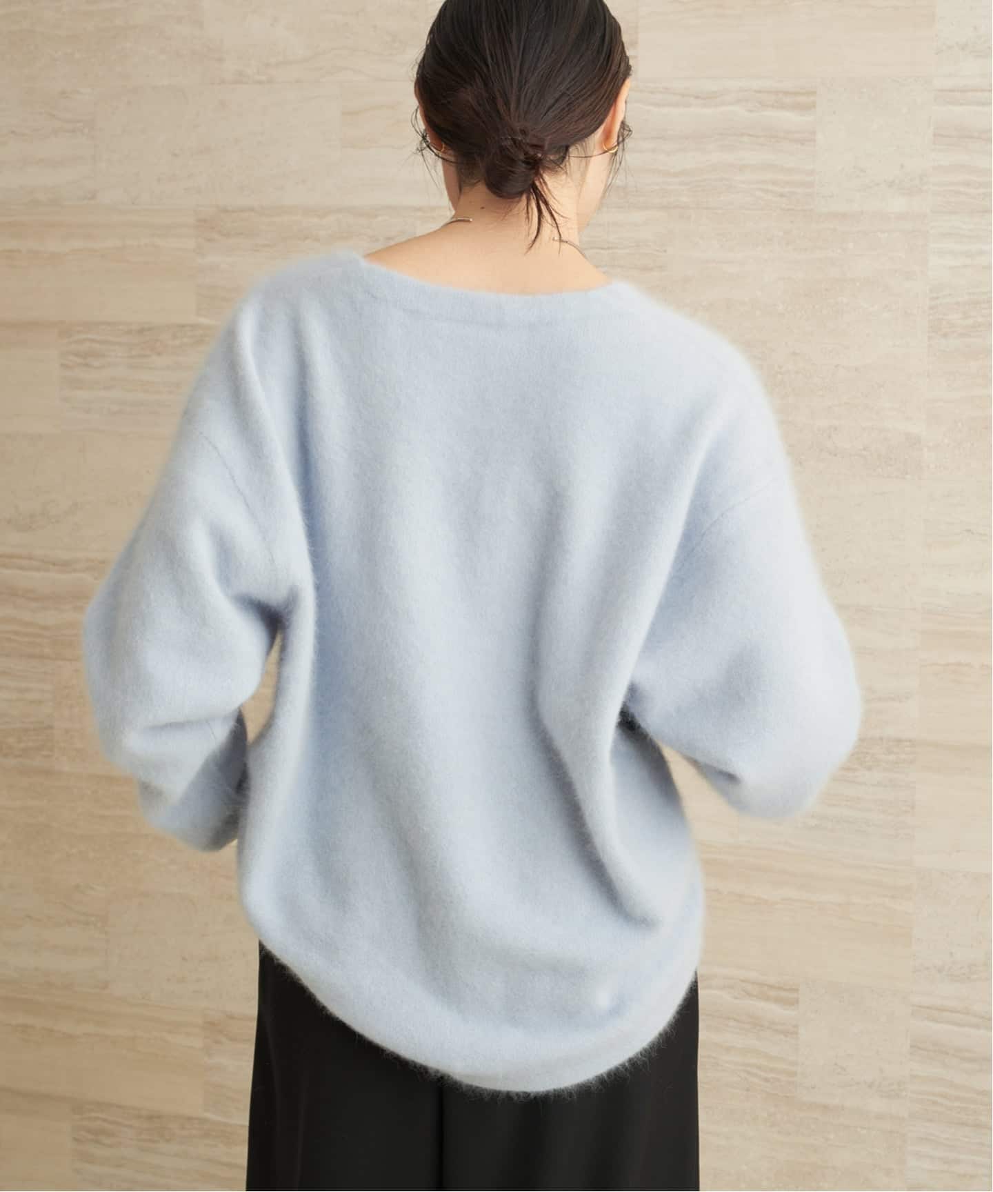 Light Fur V nuance プルオーバー（ニット／セーター）｜Plage