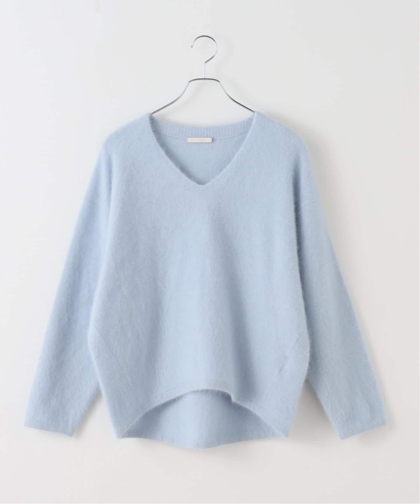 Light Fur V nuance プルオーバー（ニット／セーター）｜Plage