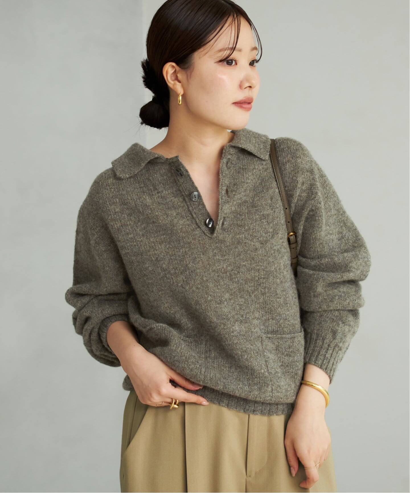 Plage WOOL ポロニットシャツ HARLEY / ハーレー 別注 POLO ニット（ニット／セーター