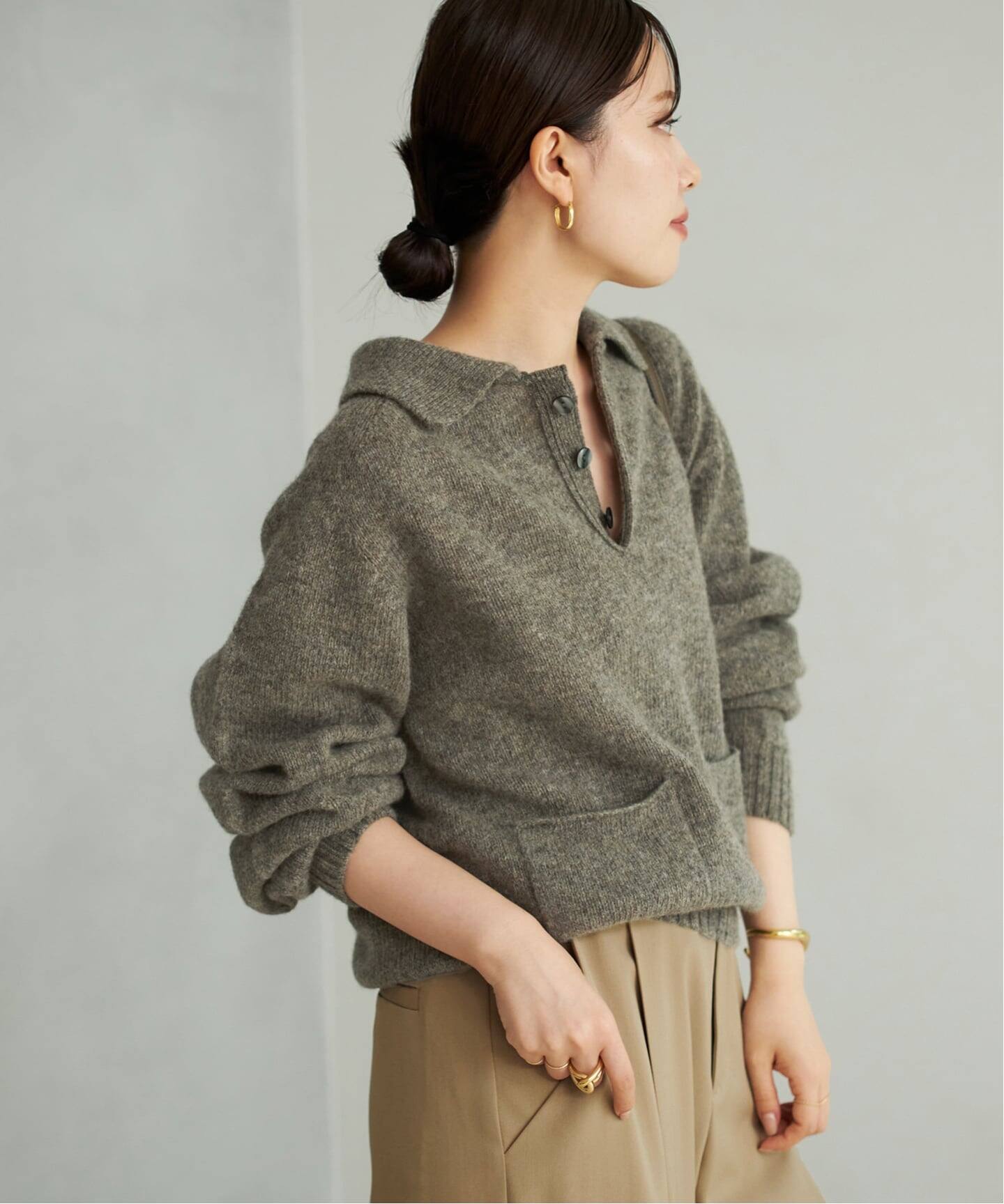 Plage WOOL ポロニットシャツ 予約》HARLEY / ハーレー 別注 POLO ニット（ニット／セーター