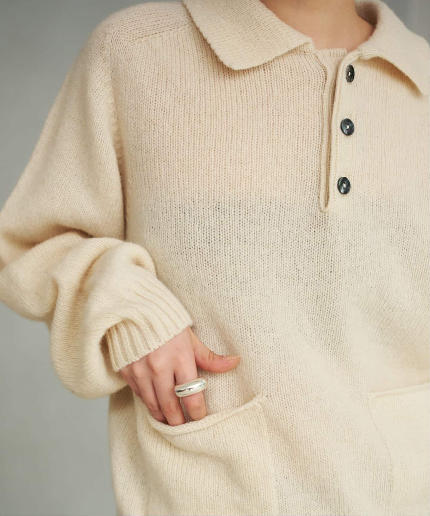 Plage WOOL ポロニットシャツ 予約》HARLEY / ハーレー 別注 POLO ニット（ニット／セーター