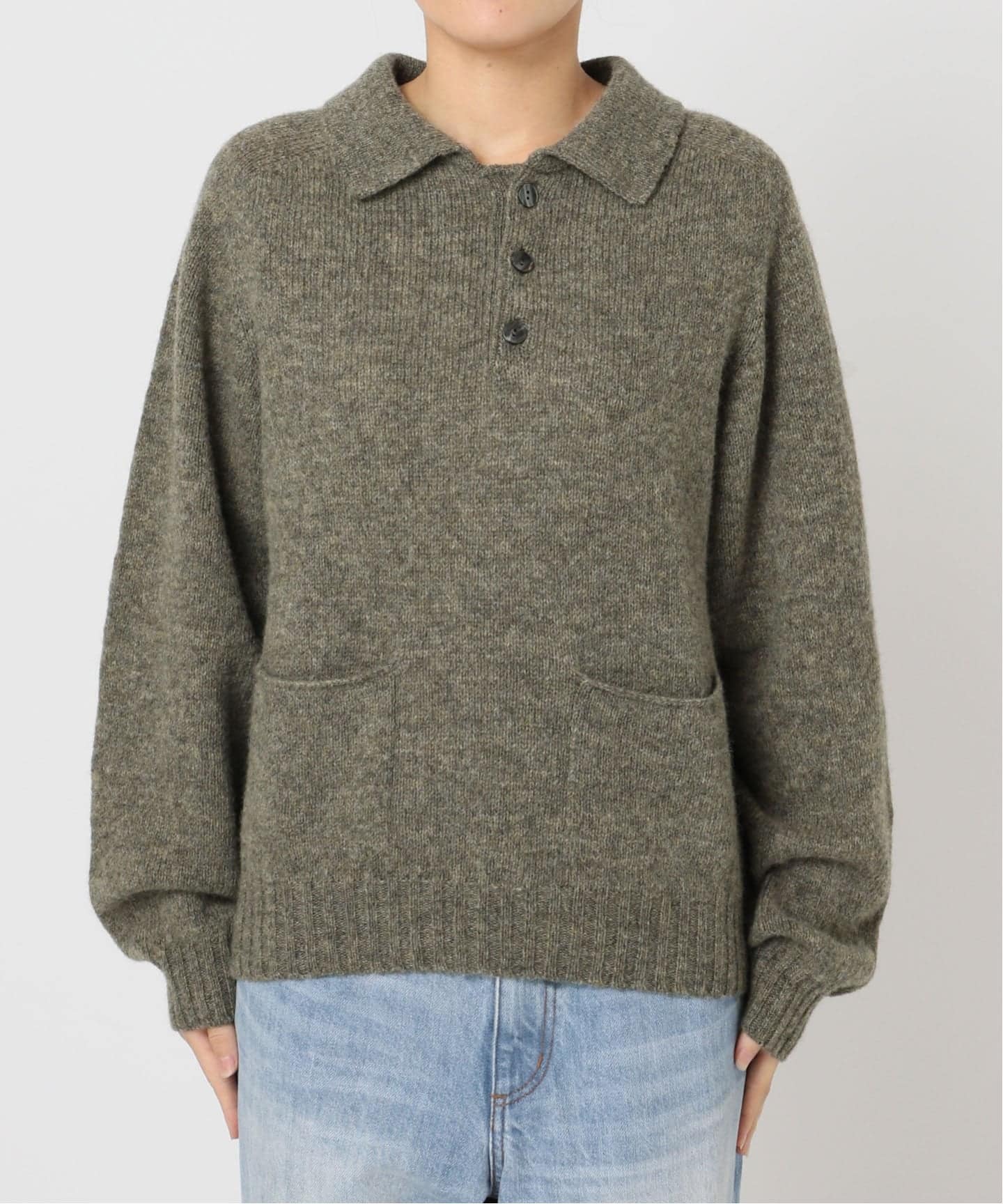 Plage WOOL ポロニットシャツ 予約》HARLEY / ハーレー 別注 POLO ニット（ニット／セーター