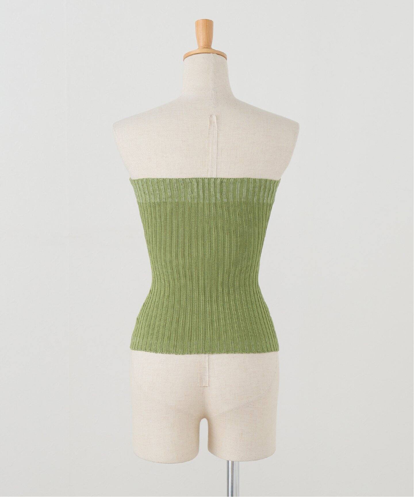 GENES / ジェネス DALIA TOP GREEN ニット（ニット／セーター