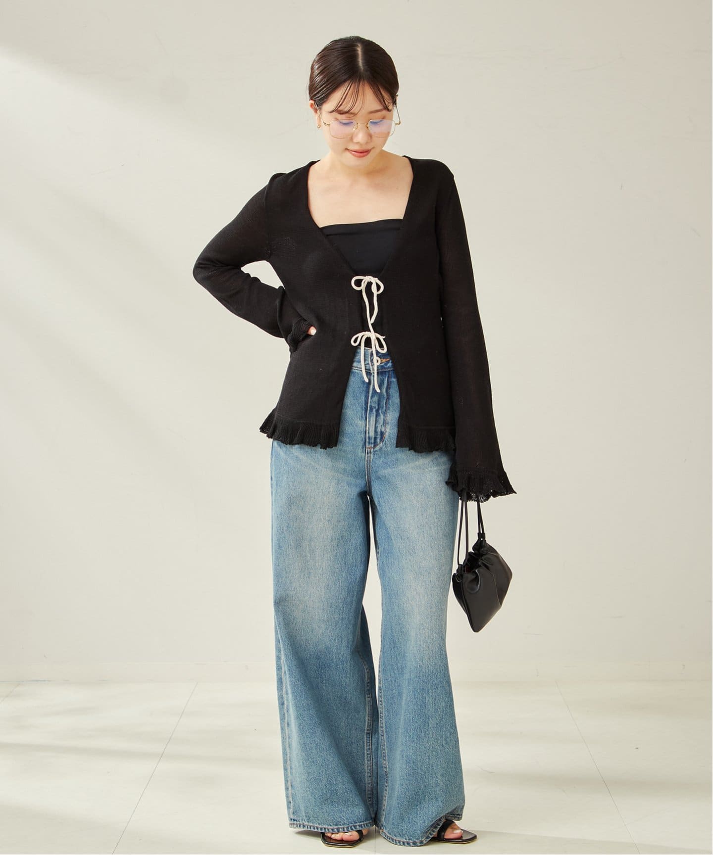 Plage - プラージュ アルパカ混 ループ カーディガン ジャケット 黒 楽天市場】30日最大750円クーポン／ジャケット風