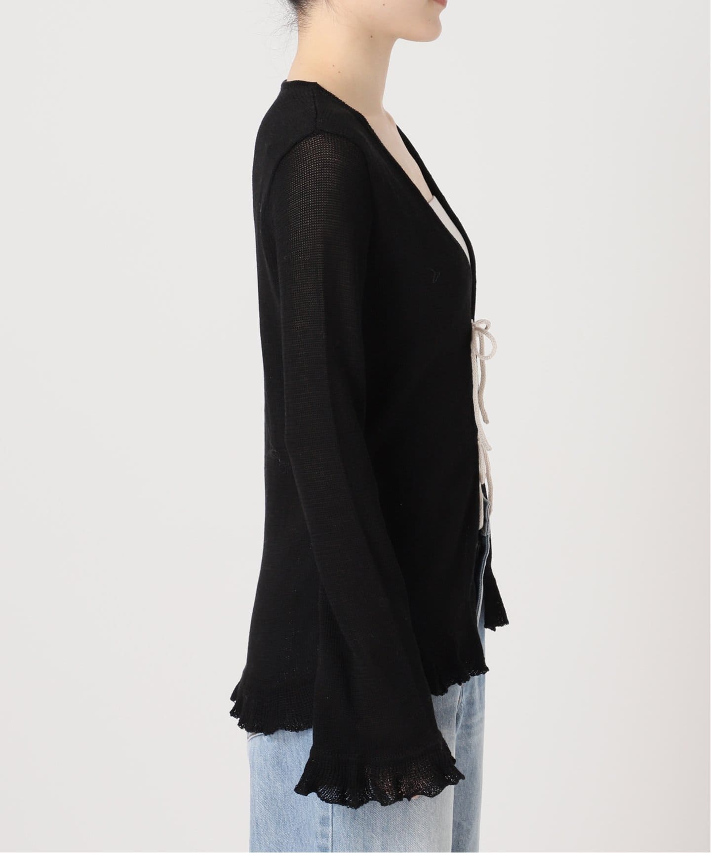 GENES / ジェネス NAOMI TOP BLACK カーディガン（カーディガン