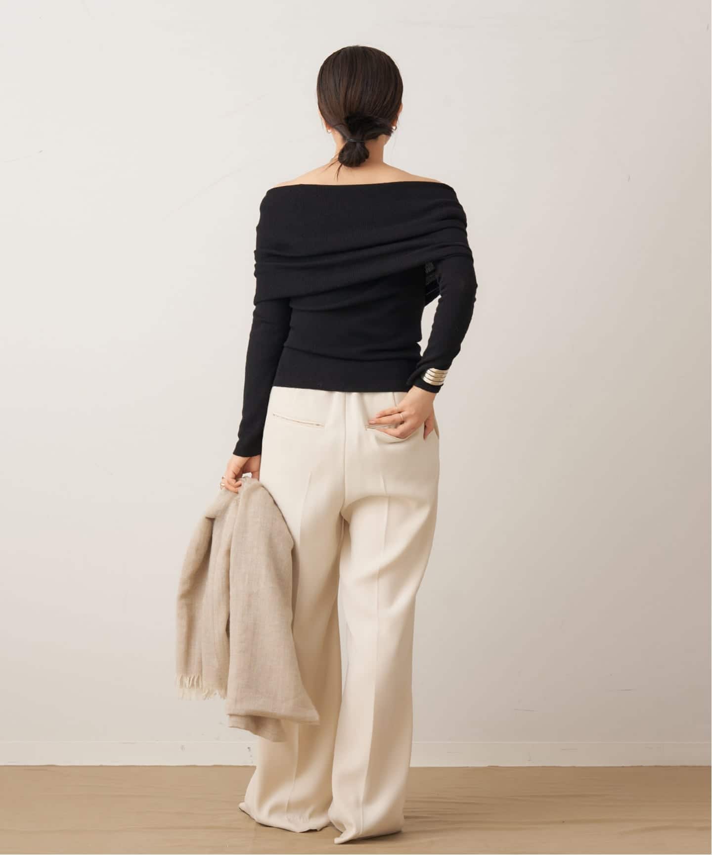 LE PETIT PULLE ニット LE PETIT PULLE / ル プティ プレ 別注 BARDOT NECKLINE ニット