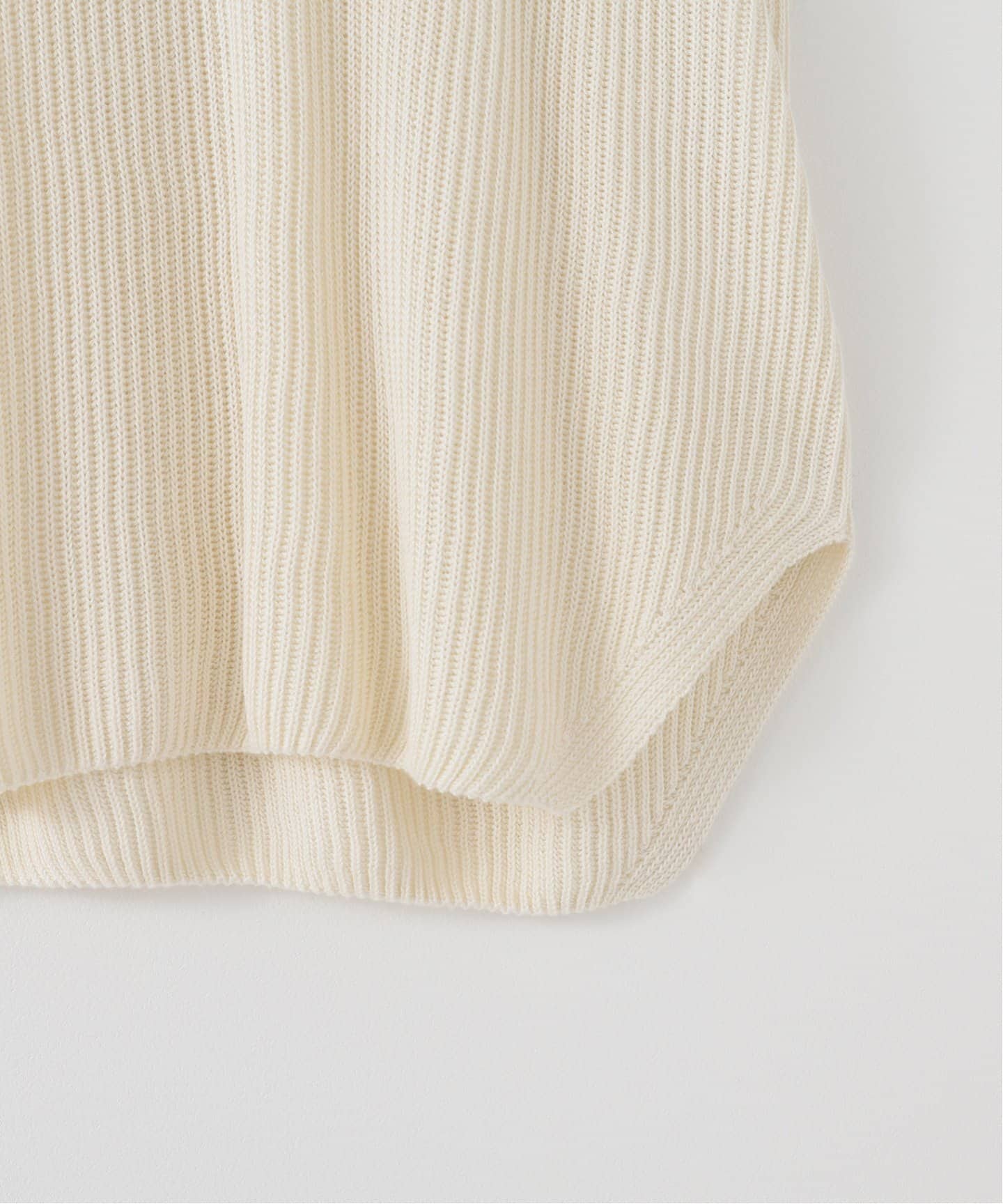 plage 福永さんコレクションRib ベスト SEEALL/シーオール WIDE COLLAR RIB トップス（ベスト）｜Plage