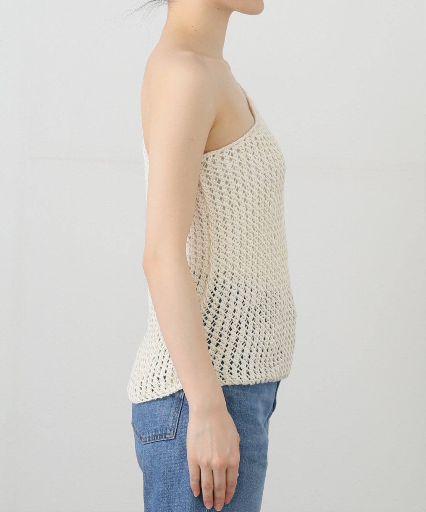 SEEALL/シーオール HAND KNITTED ONE SHOULDER トップス（キャミソール 