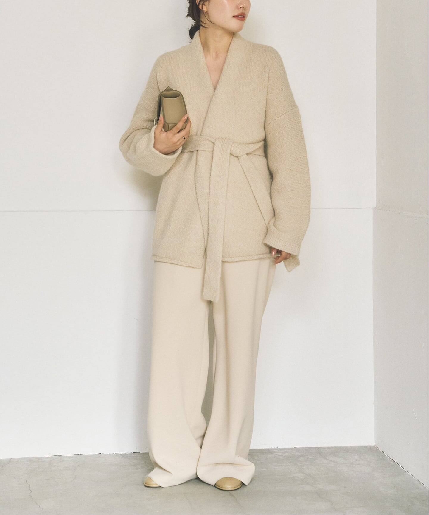 LAUREN MANOOGIAN ショートカーディガン Lauren Manoogian Short Shawl Cardigan Coal