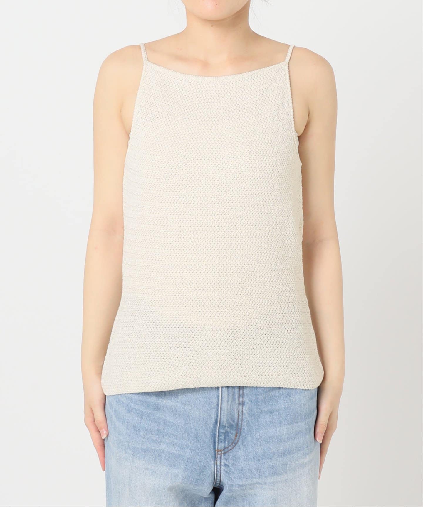 le / ル CROCHET BACK POINT トップス　Plage ニット le / ル CROCHET BACK POINT トップス（ニット／セーター
