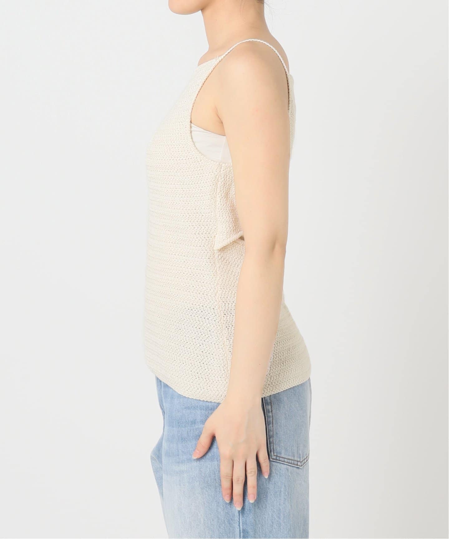 新品☆ le/ル CROCHET BACK POINT トップス Plage le / ル CROCHET BACK POINT トップス（ニット／セーター