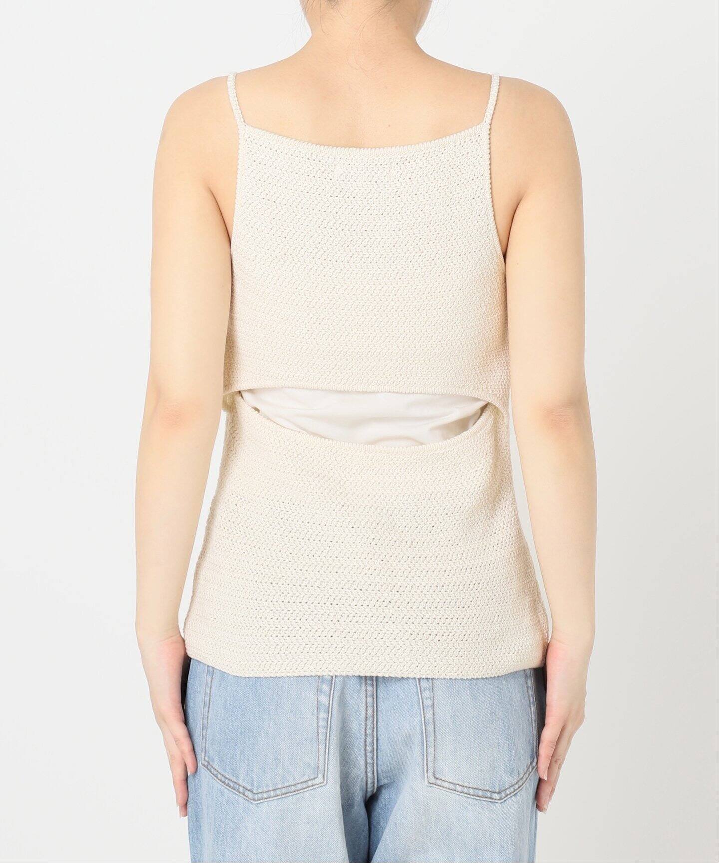 le / ル CROCHET BACK POINT トップス　Plage ニット le / ル CROCHET BACK POINT トップス（ニット／セーター