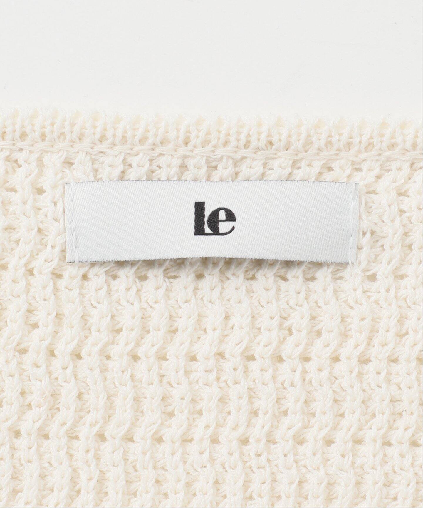 le / ル CROCHET BACK POINT トップス（ニット／セーター