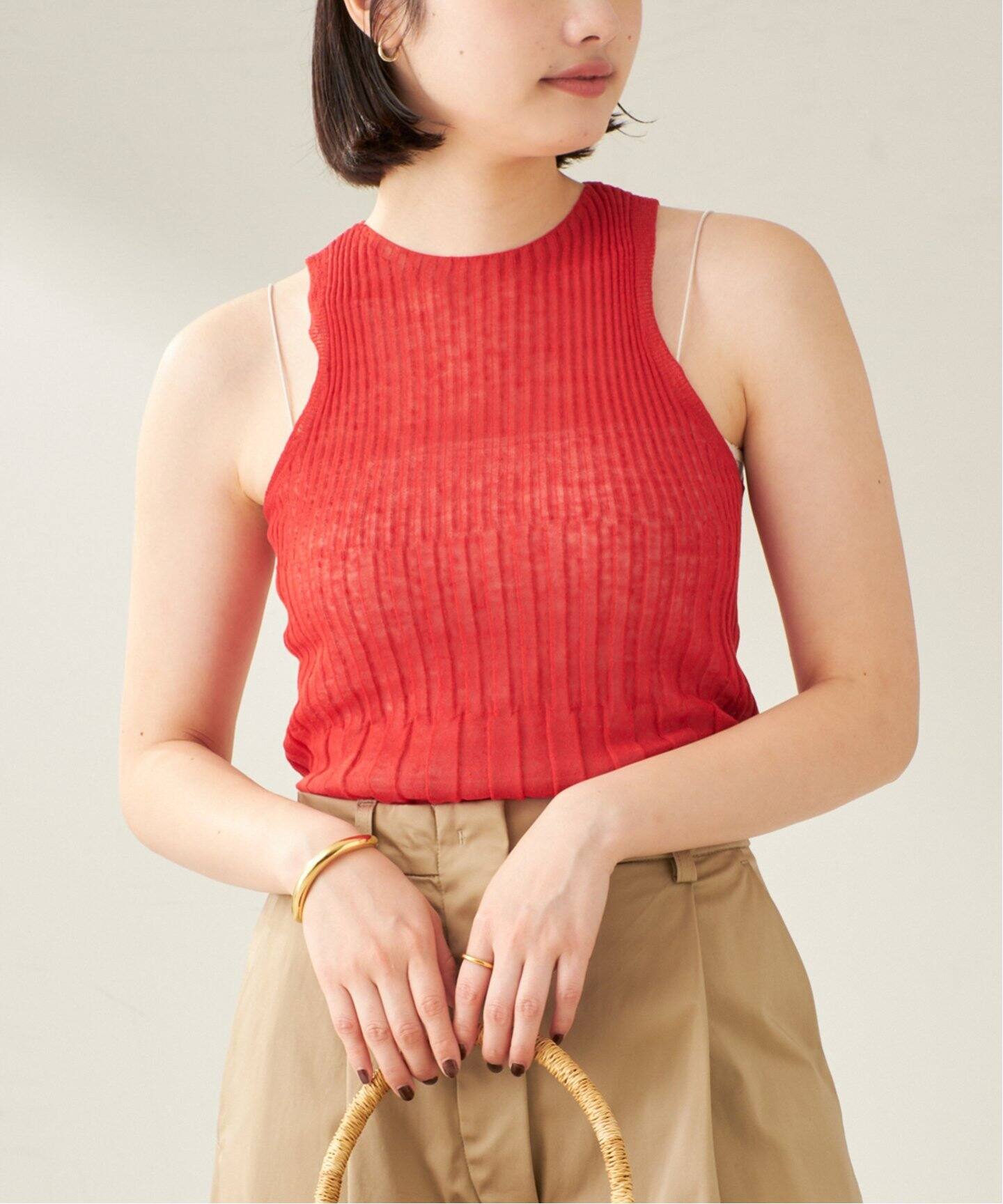 Plage - Plage新品★ 【enrica/エンリカ】ビスチェ プラージュ Plage ENRICA / エンリカ SHEER RIB ノースリーブ
