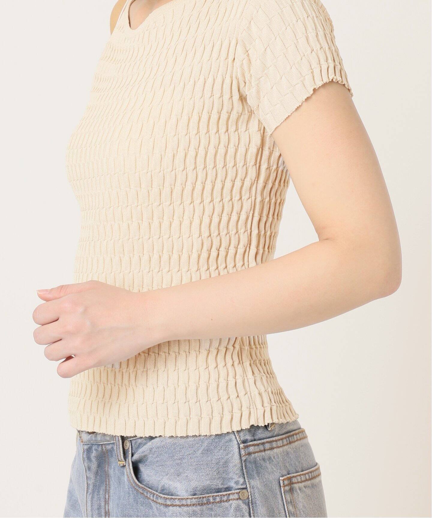 新品 plage プラージュ ニット ベージュ 値下げ待ちやめて下さい！