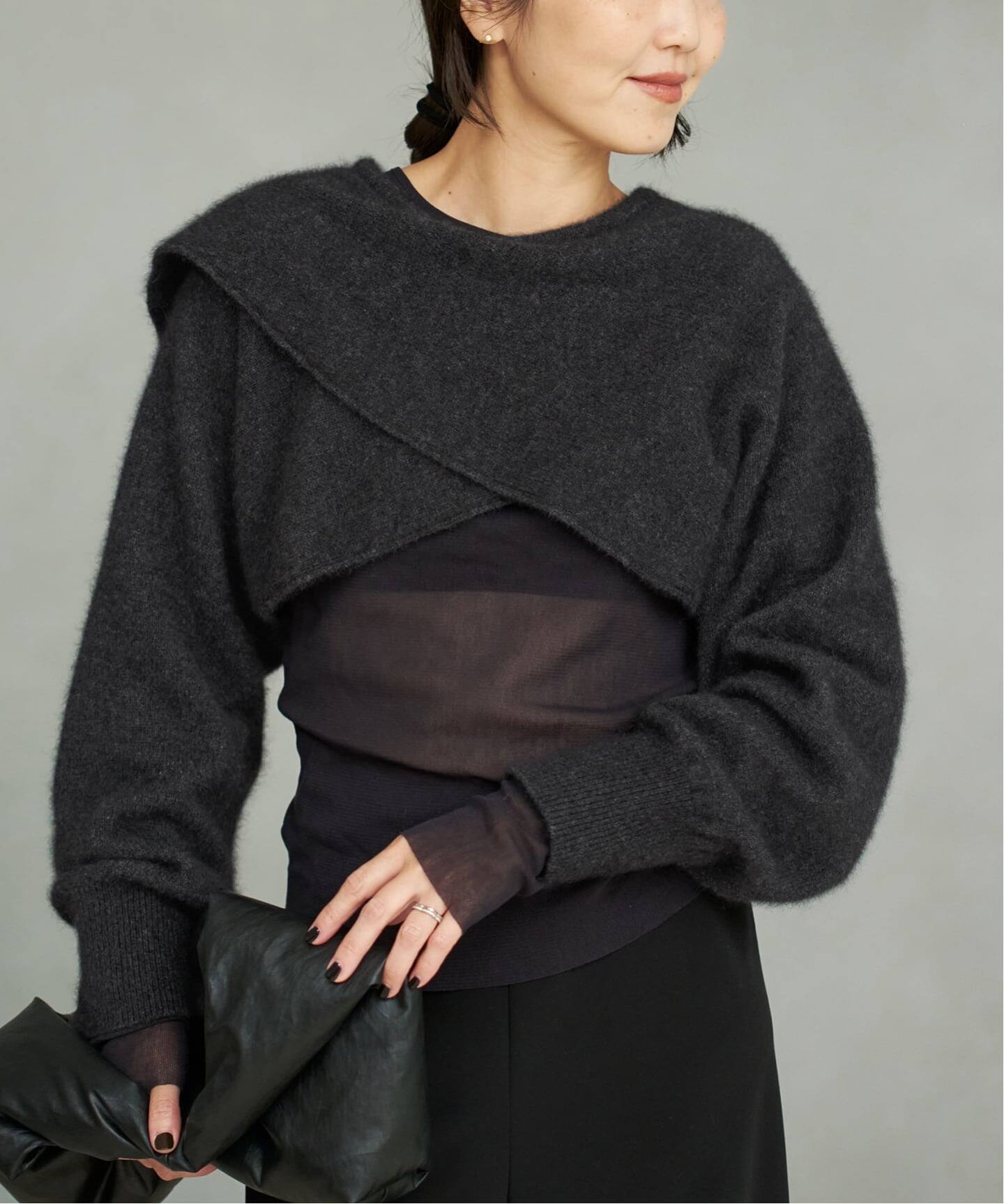 ENRICA / エンリカ SLEEVE CAPE ニット（ニット／セーター）｜Plage