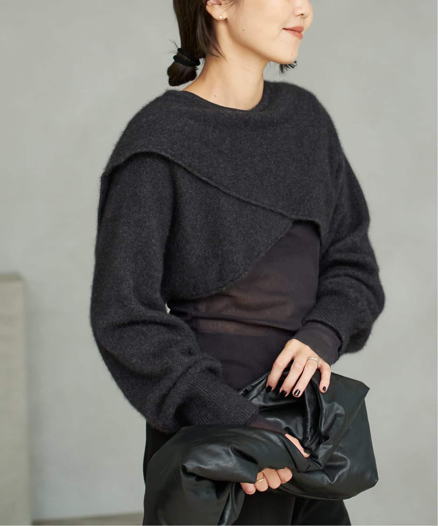 ENRICA / エンリカ SLEEVE CAPE ニット（ニット／セーター）｜Plage