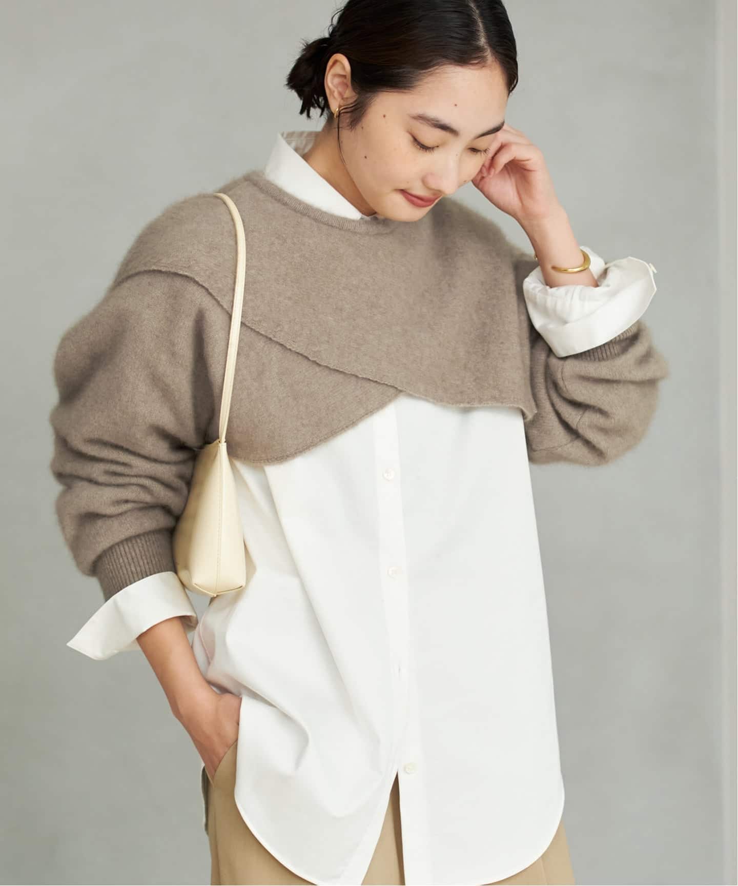 ENRICA / エンリカ SLEEVE CAPE ニット（ニット／セーター）｜Plage