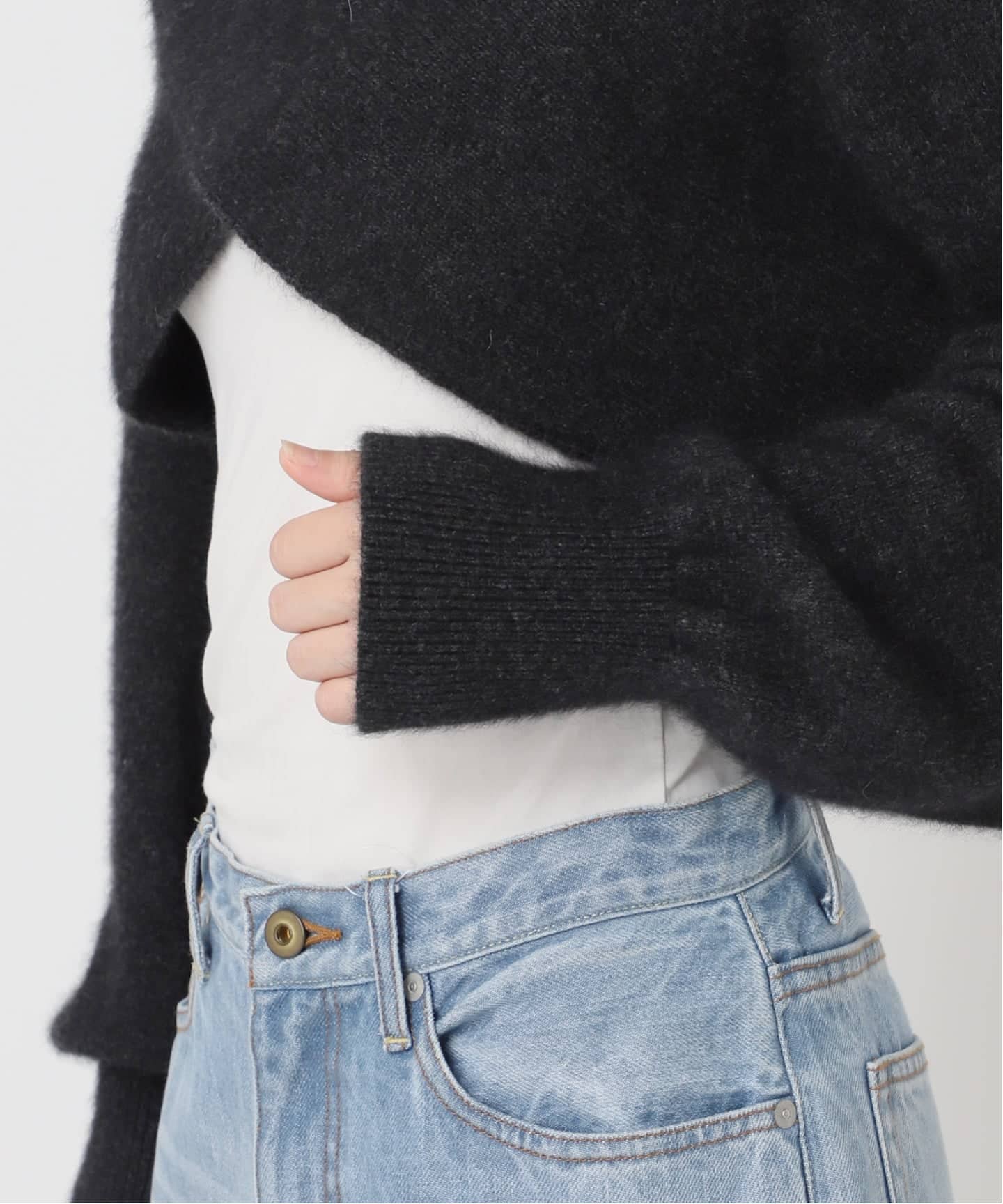 ENRICA / エンリカ SLEEVE CAPE ニット（ニット／セーター）｜Plage