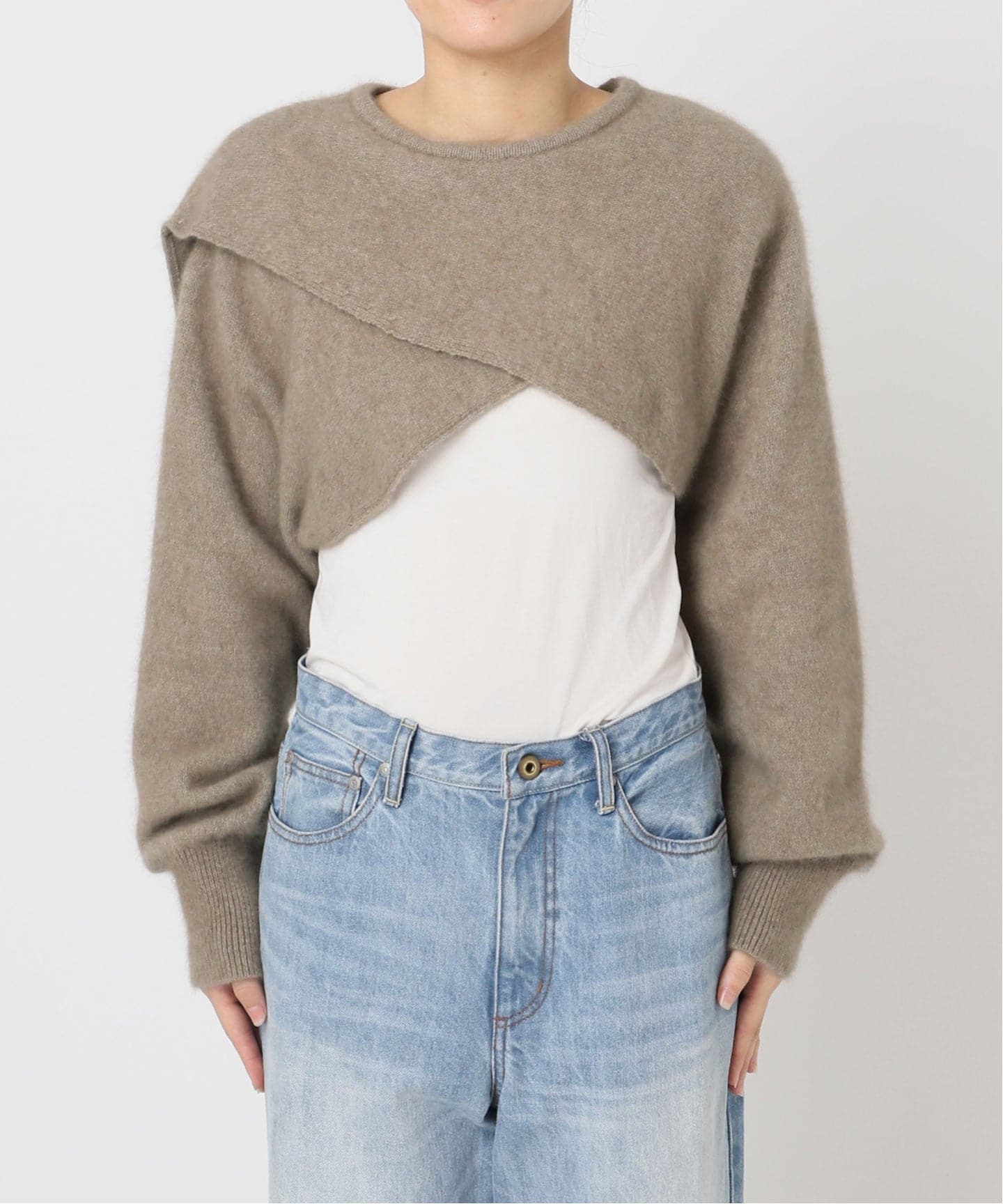 ENRICA / エンリカ SLEEVE CAPE ニット（ニット／セーター）｜Plage